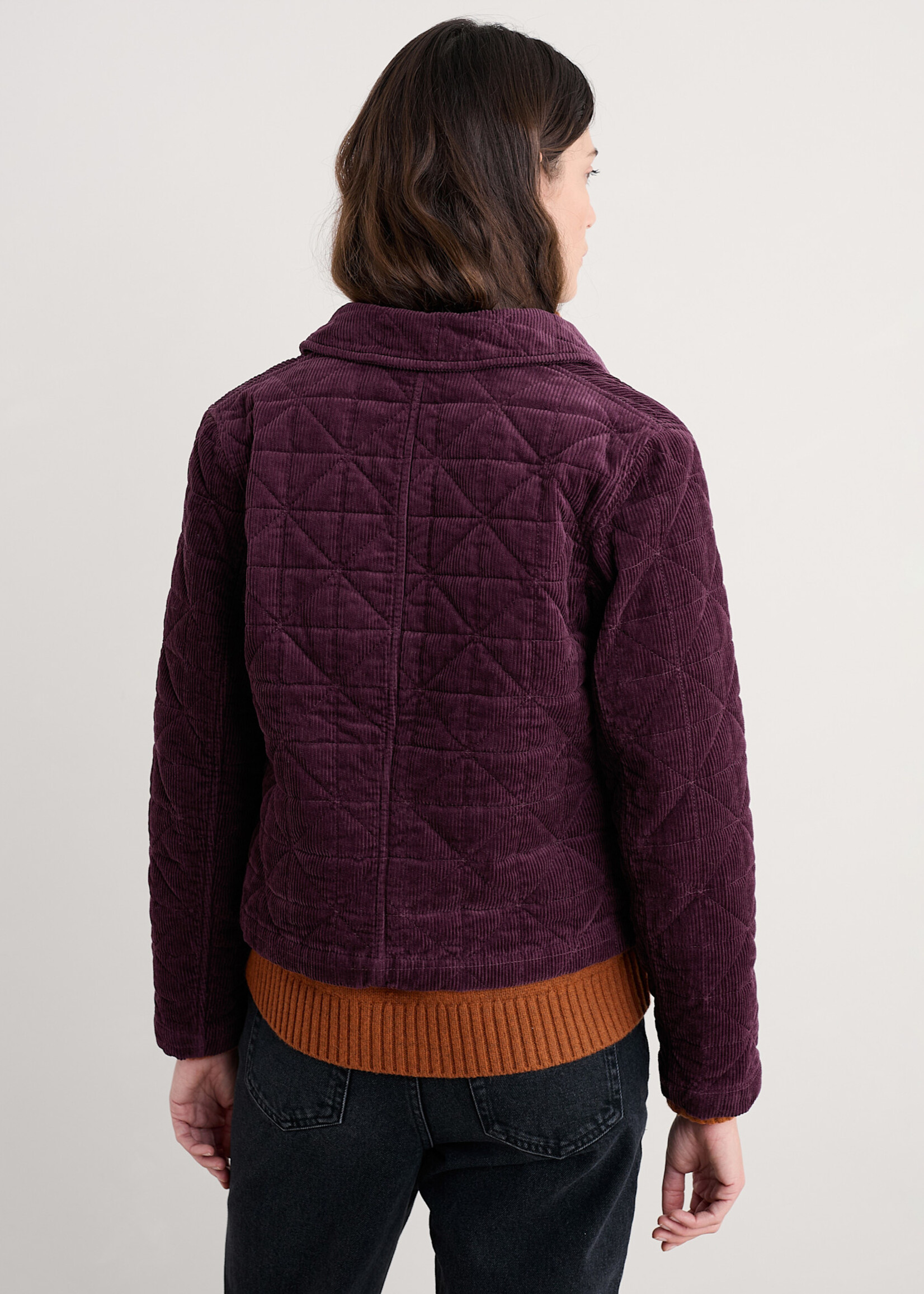 SEASALT CORNWALL SEASALT INCOMING TIDE CORD JACKET DARK HELLEBORE