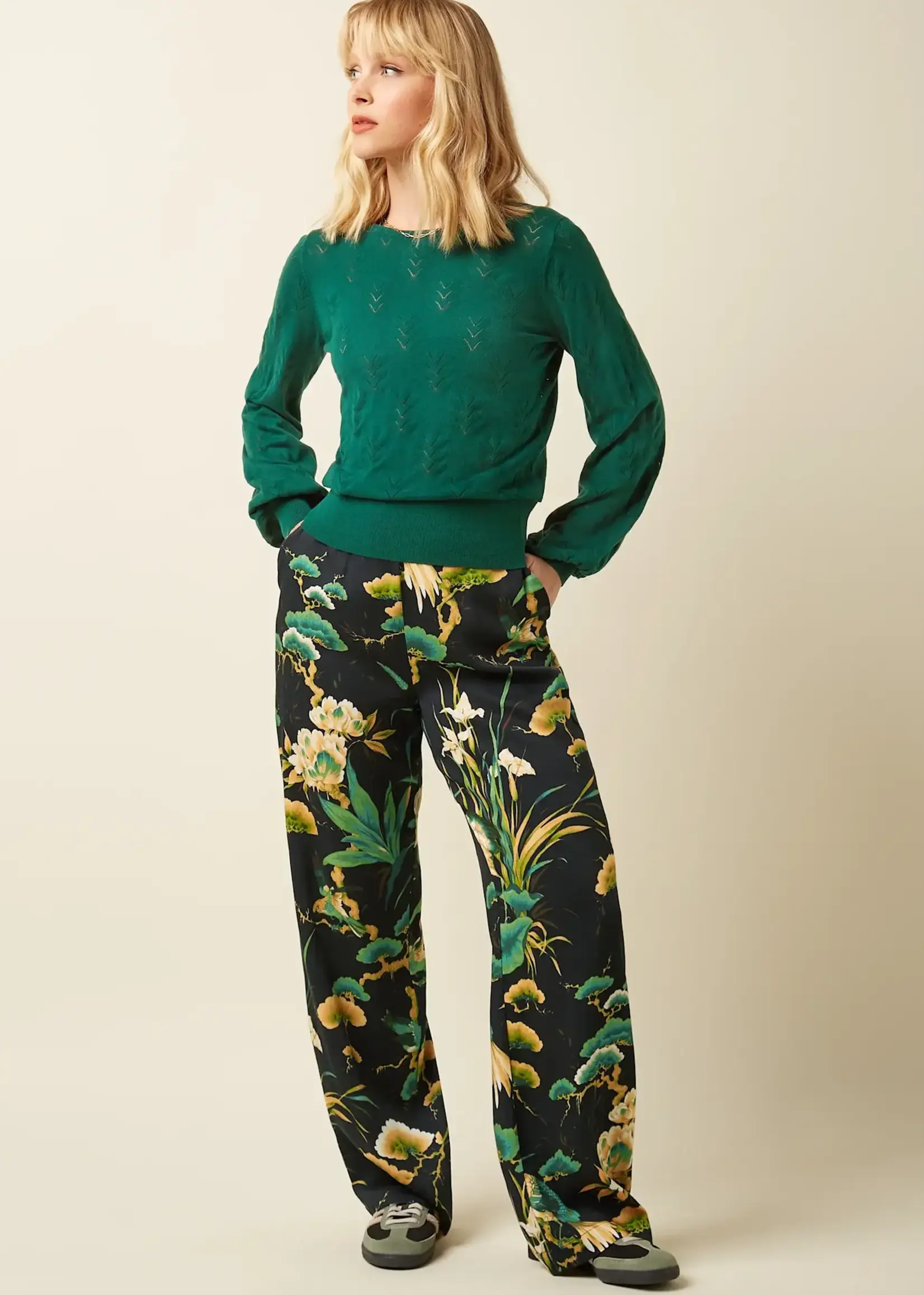 KING LOUIE KING LOUIE BELL TOP CLUB BOTANICAL GREEN