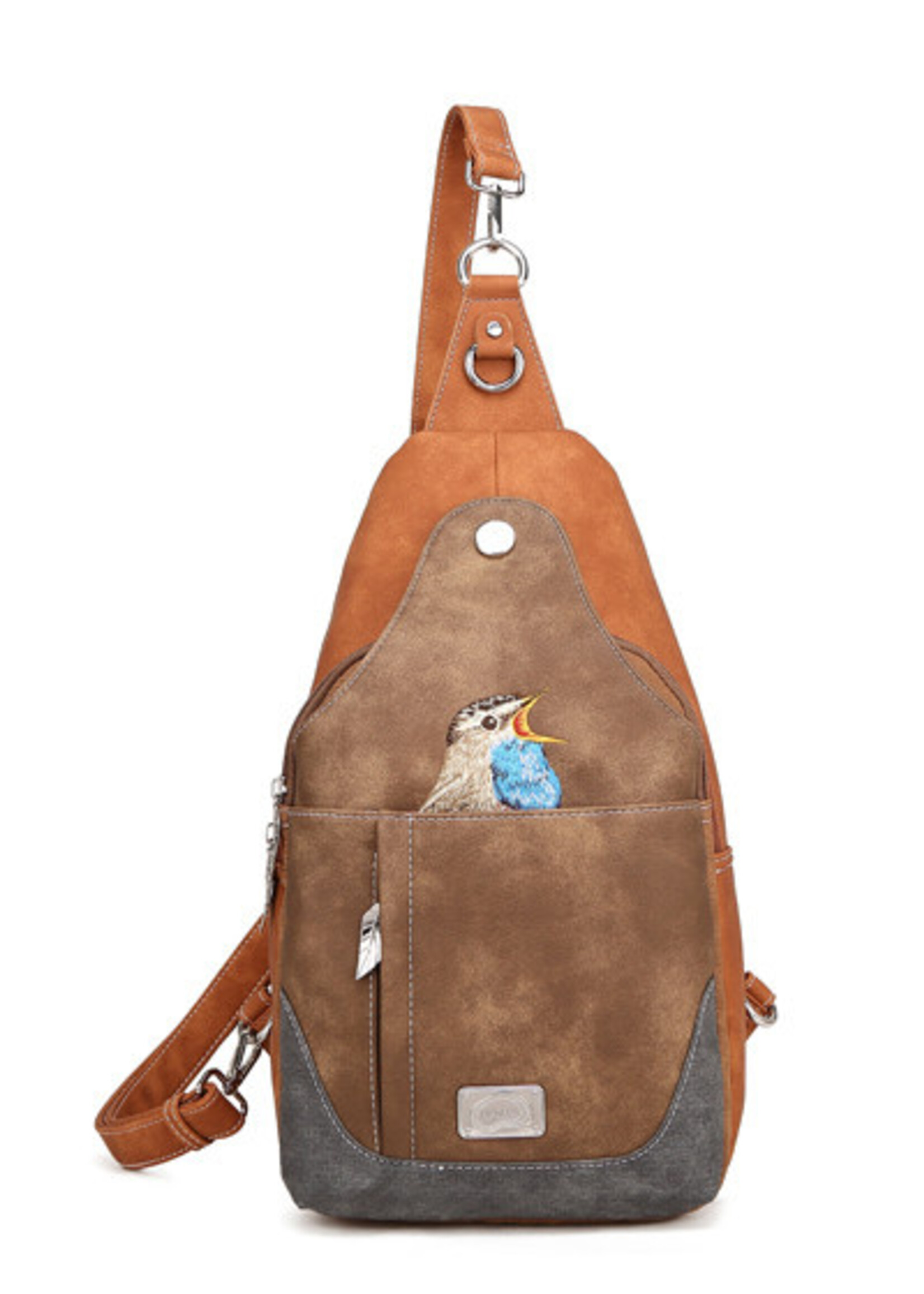 HIDIHI HIDIHI WANDER CROSS BODY COGNAC DARK BRWON WA01