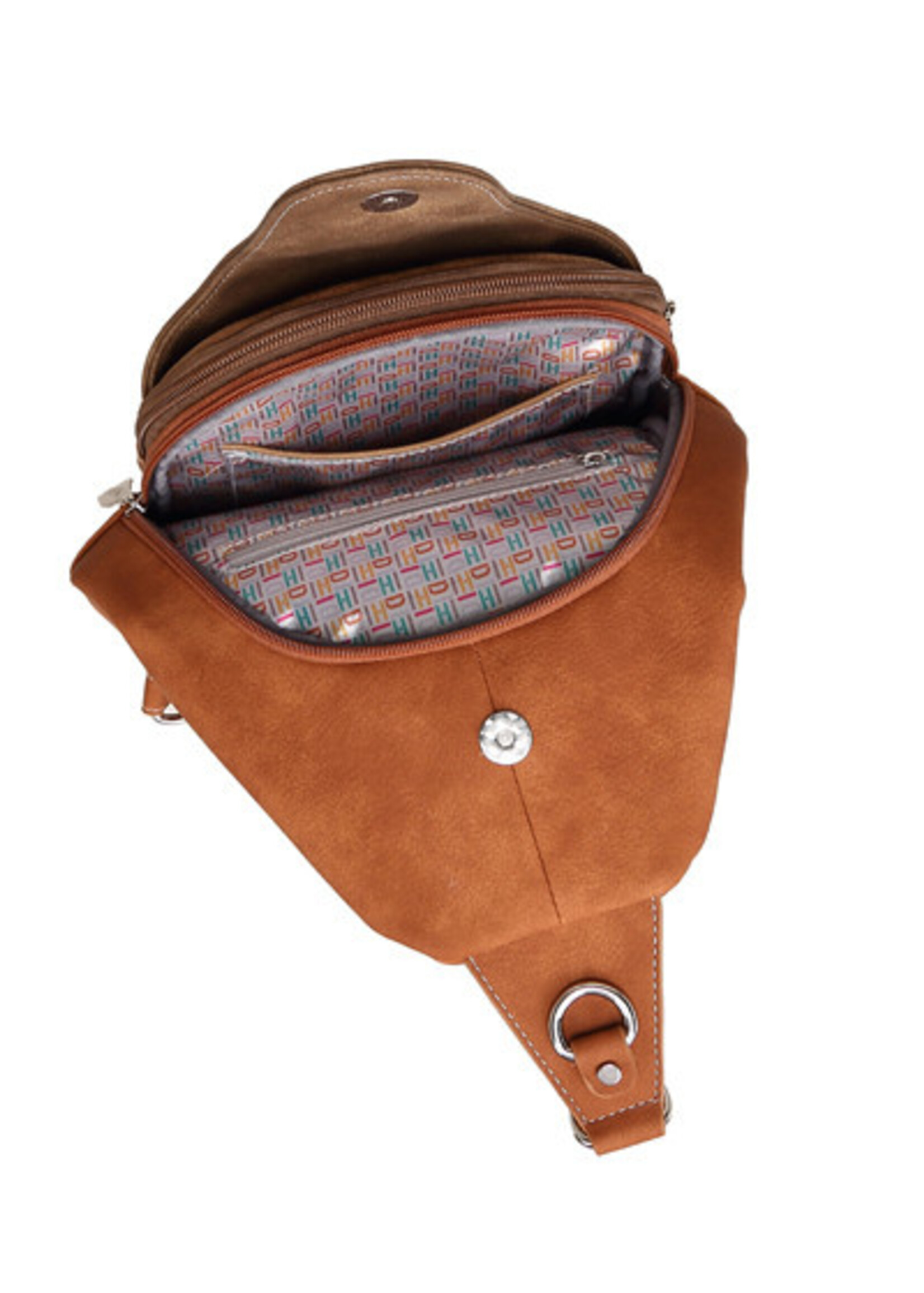 HIDIHI HIDIHI WANDER CROSS BODY COGNAC DARK BRWON WA01