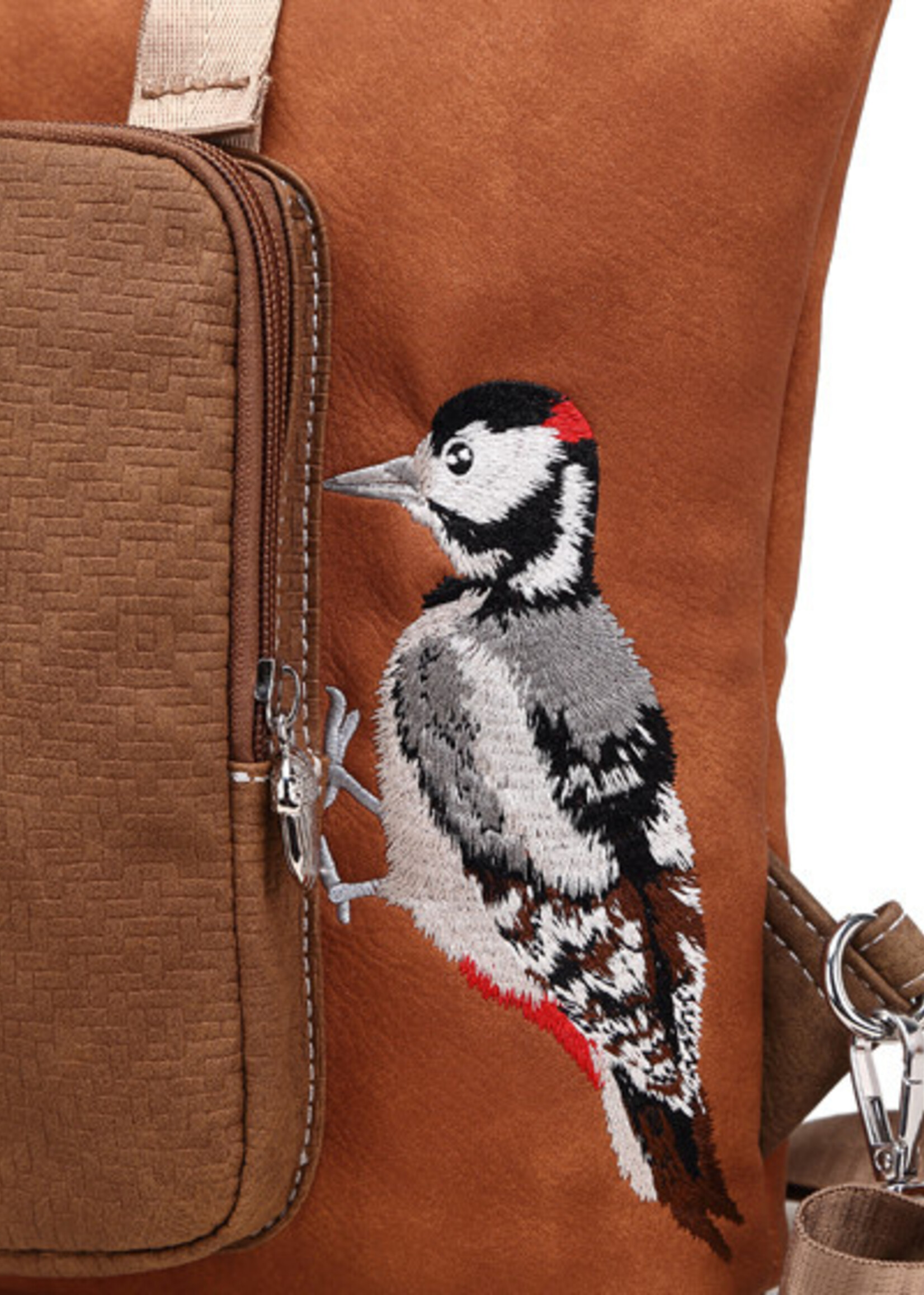 HIDIHI HIDIHI DRUMMER BACKPACK SLING BAND COGNAC DARK BROWN DR05