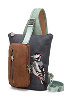 HIDIHI HIDIHI DRUMMER BACKPACK SLING BAND DARK GREY LIGHT GREEN DR08