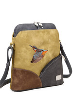 HIDIHI HIDIHI WHISTLE SHOULDERBAG YELLOW DARK GREY WH04