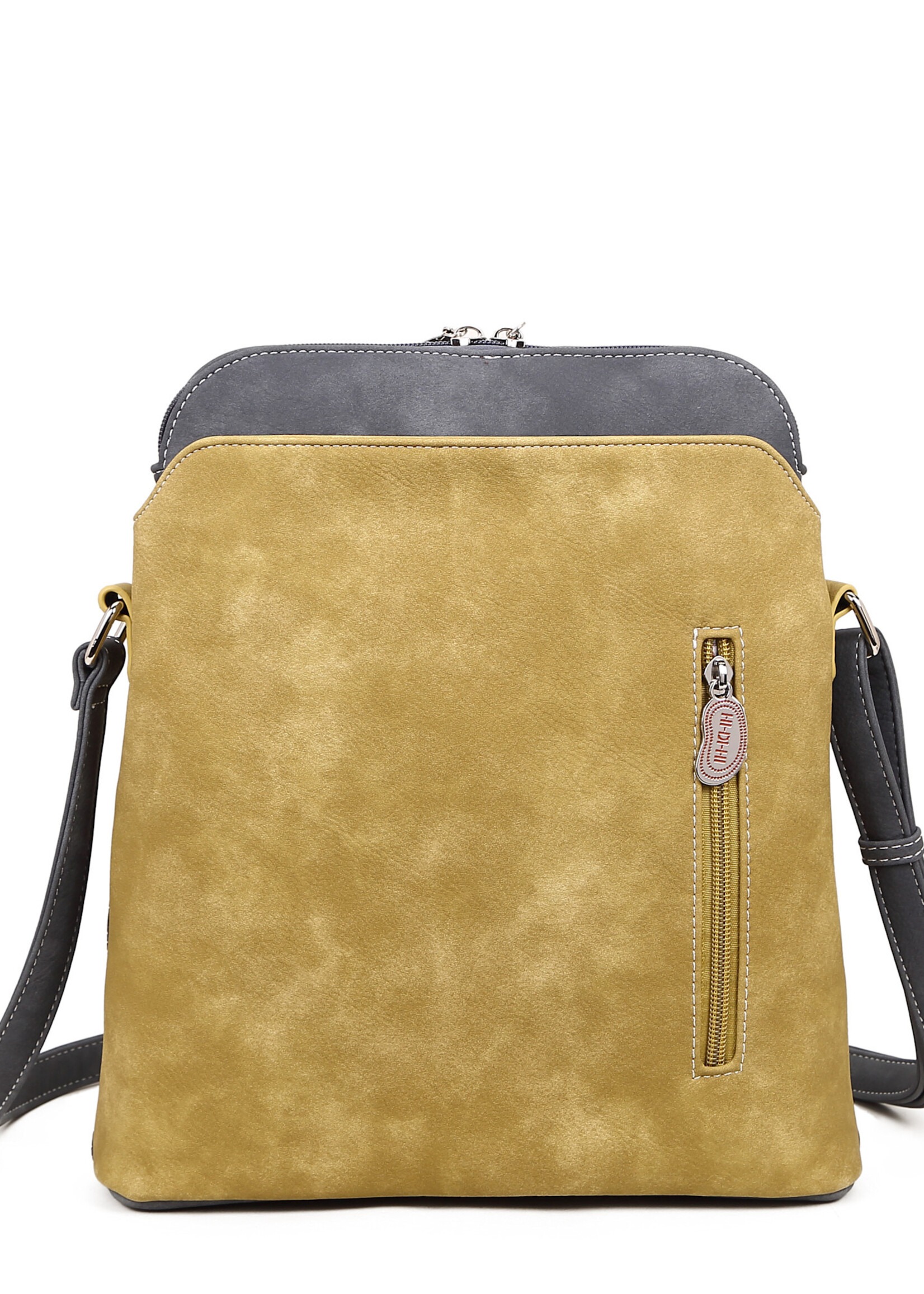 HIDIHI HIDIHI WHISTLE SHOULDERBAG YELLOW DARK GREY WH04