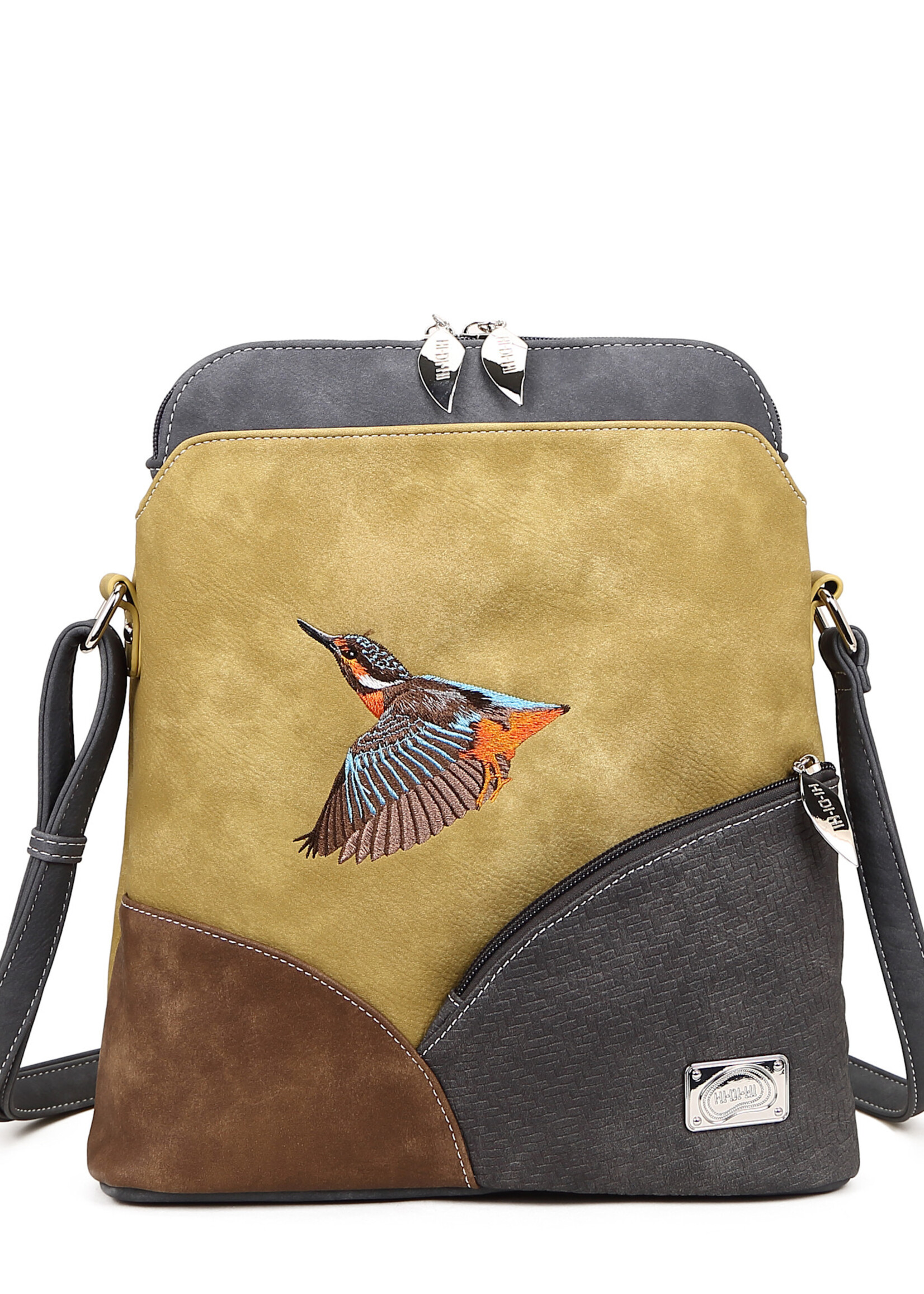 HIDIHI HIDIHI WHISTLE SHOULDERBAG YELLOW DARK GREY WH04