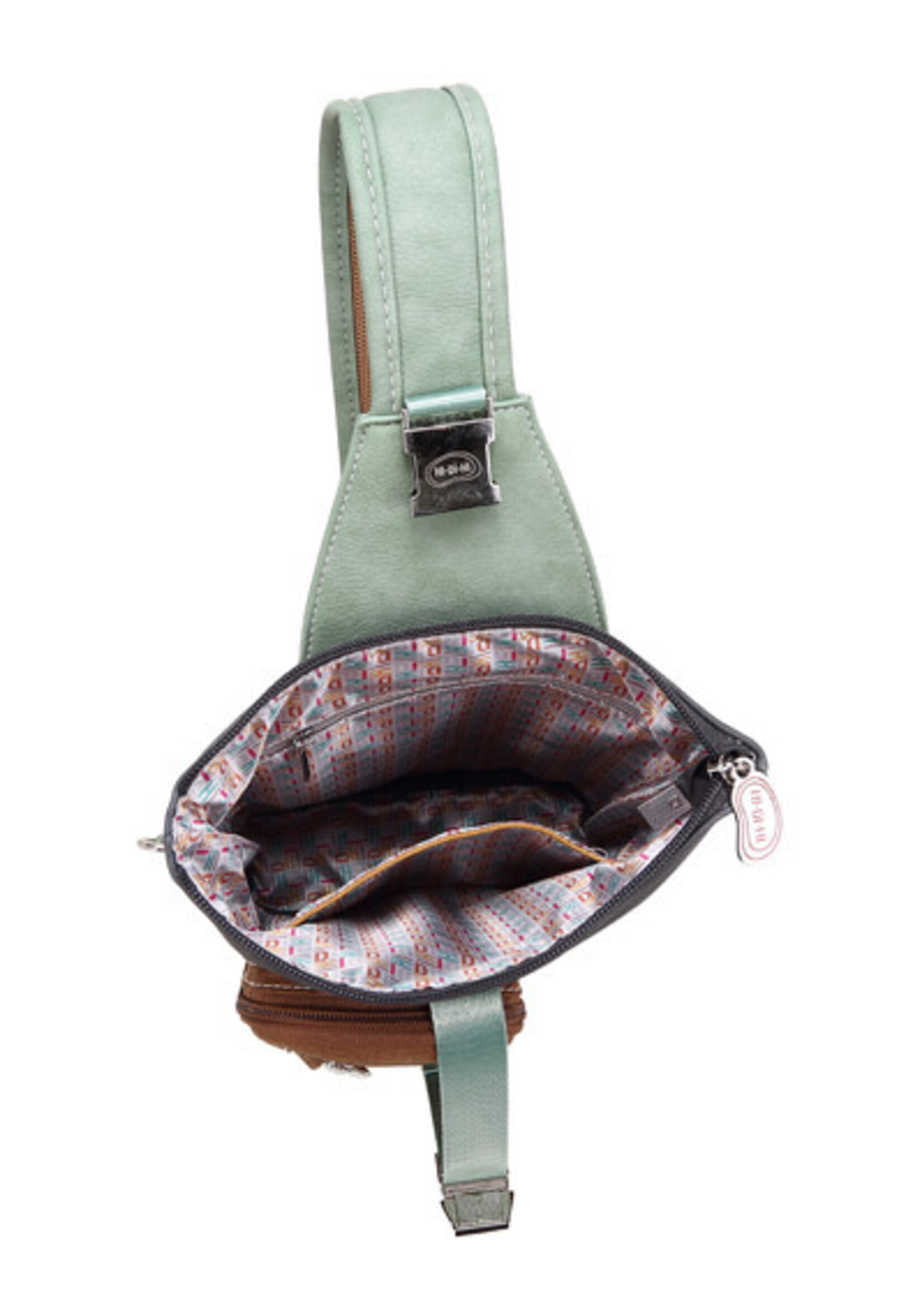 HIDIHI HIDIHI DRUMMER BACKPACK SLING BAND DARK GREY LIGHT GREEN DR08