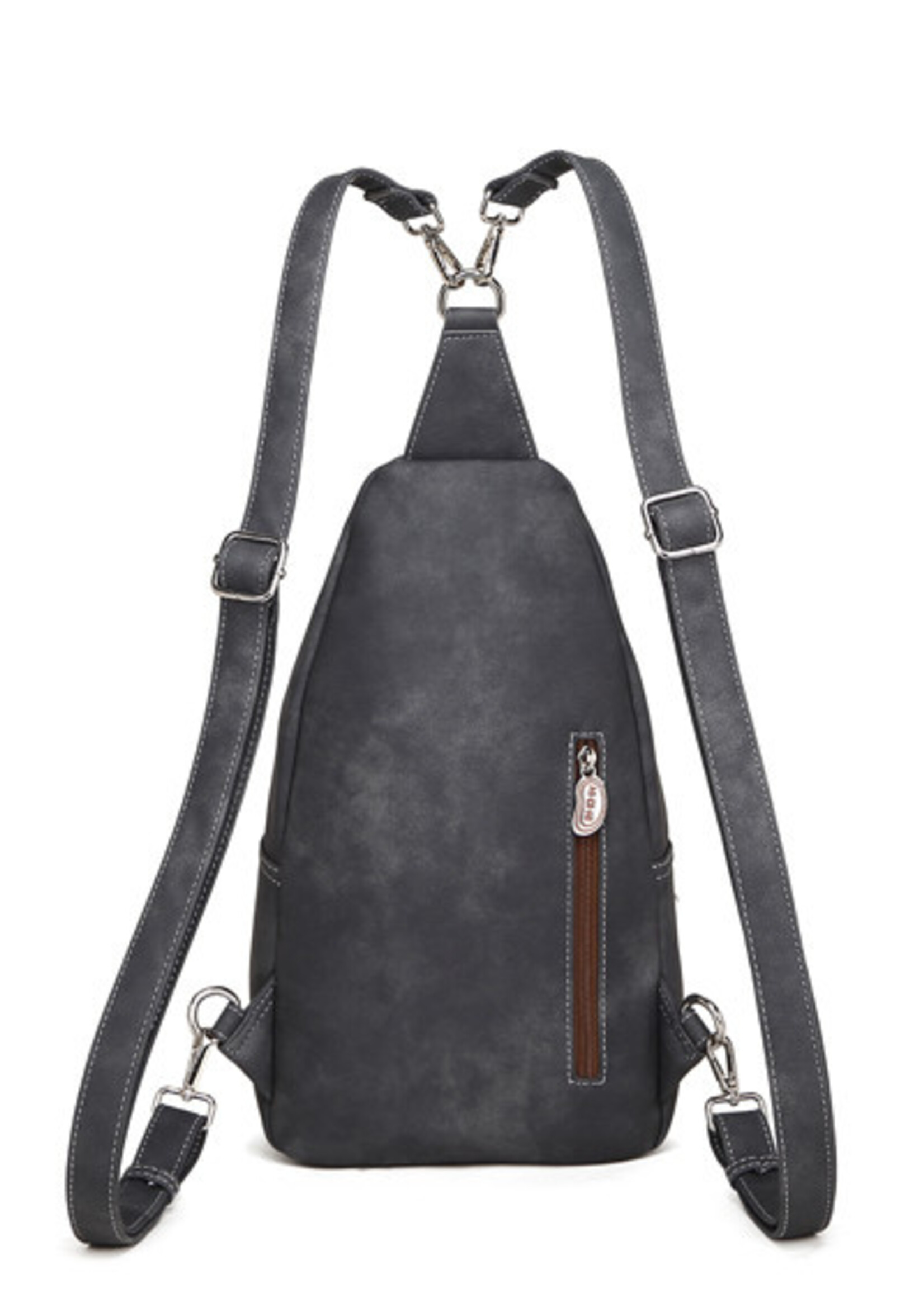 HIDIHI HIDIHI WANDER CROSS BODY DARK GREY YELLOW WA04