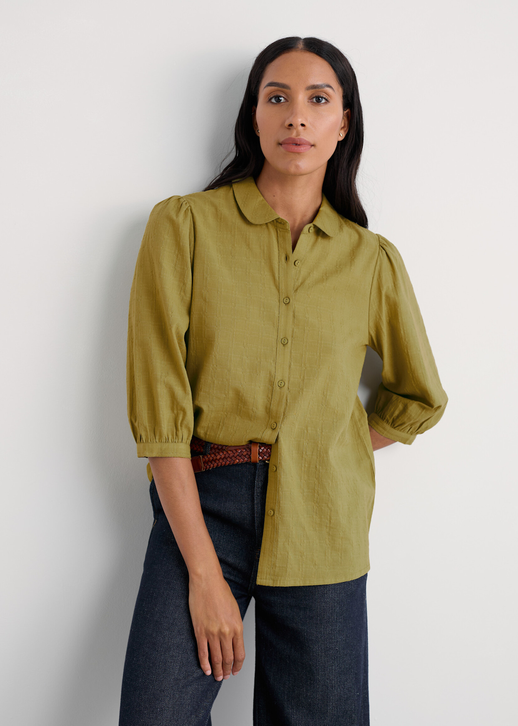 SEASALT CORNWALL SEASALT HOPE COTTAGE BLOUSE II FENNEL