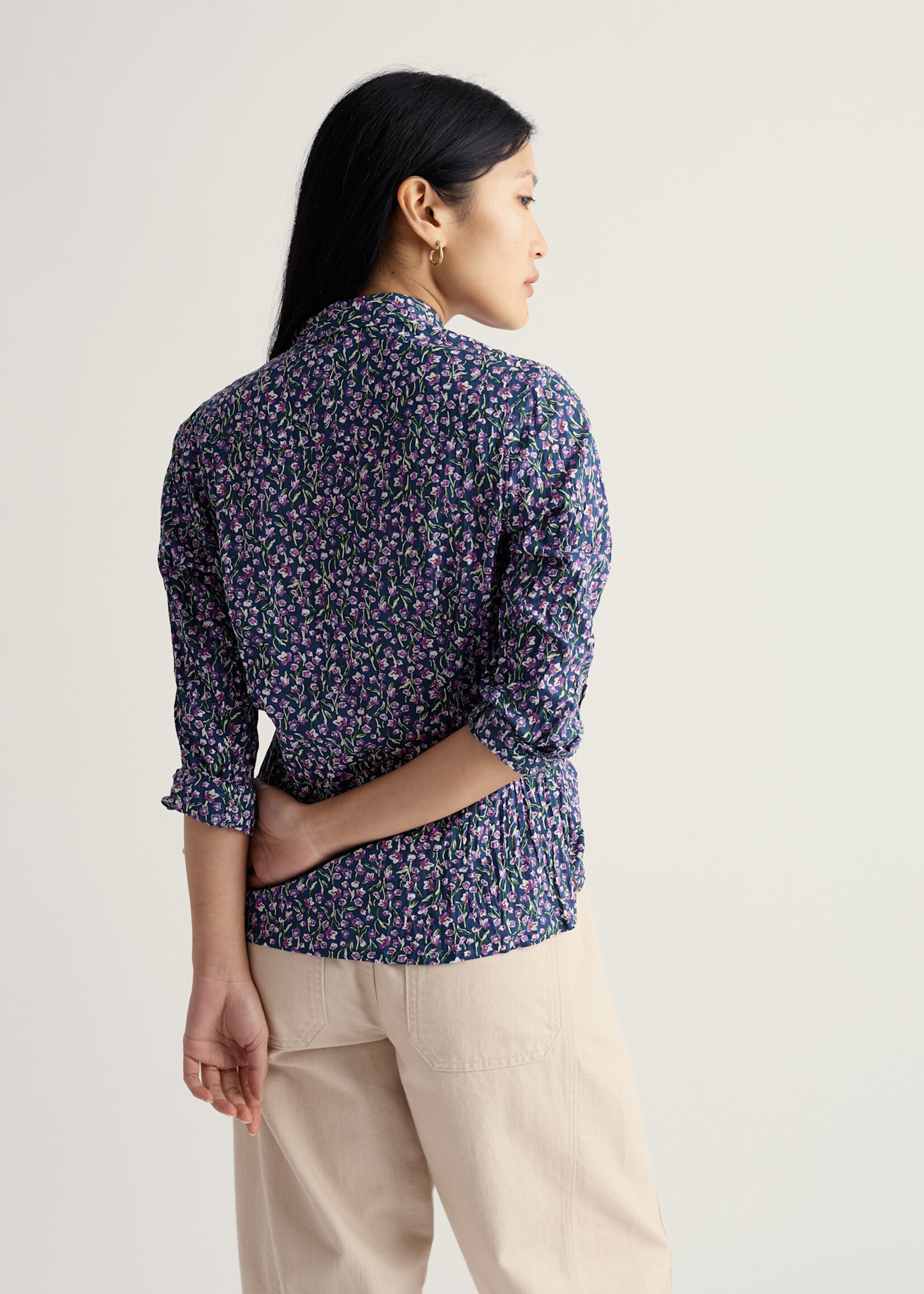 SEASALT CORNWALL SEASALT LARISSA SHIRT FLAX FLOWER BRIGHT ORCHID