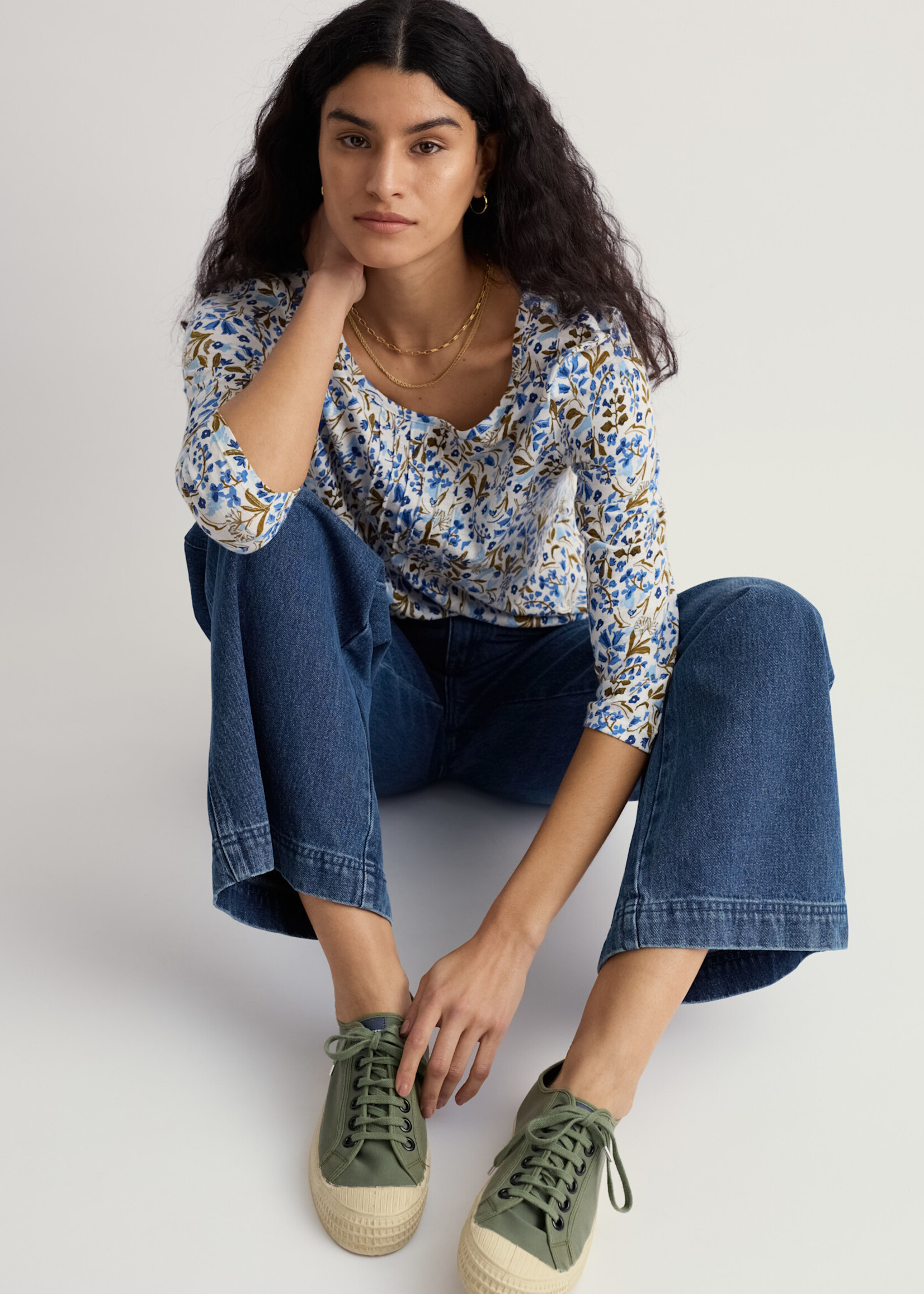 SEASALT CORNWALL SEASALT PENHOLLOW TOP WOODLAND FLORAL CHALK