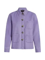 KING LOUIE KING LOUIE ELLEN JACKET COLORED DENIM SHEER LILAC