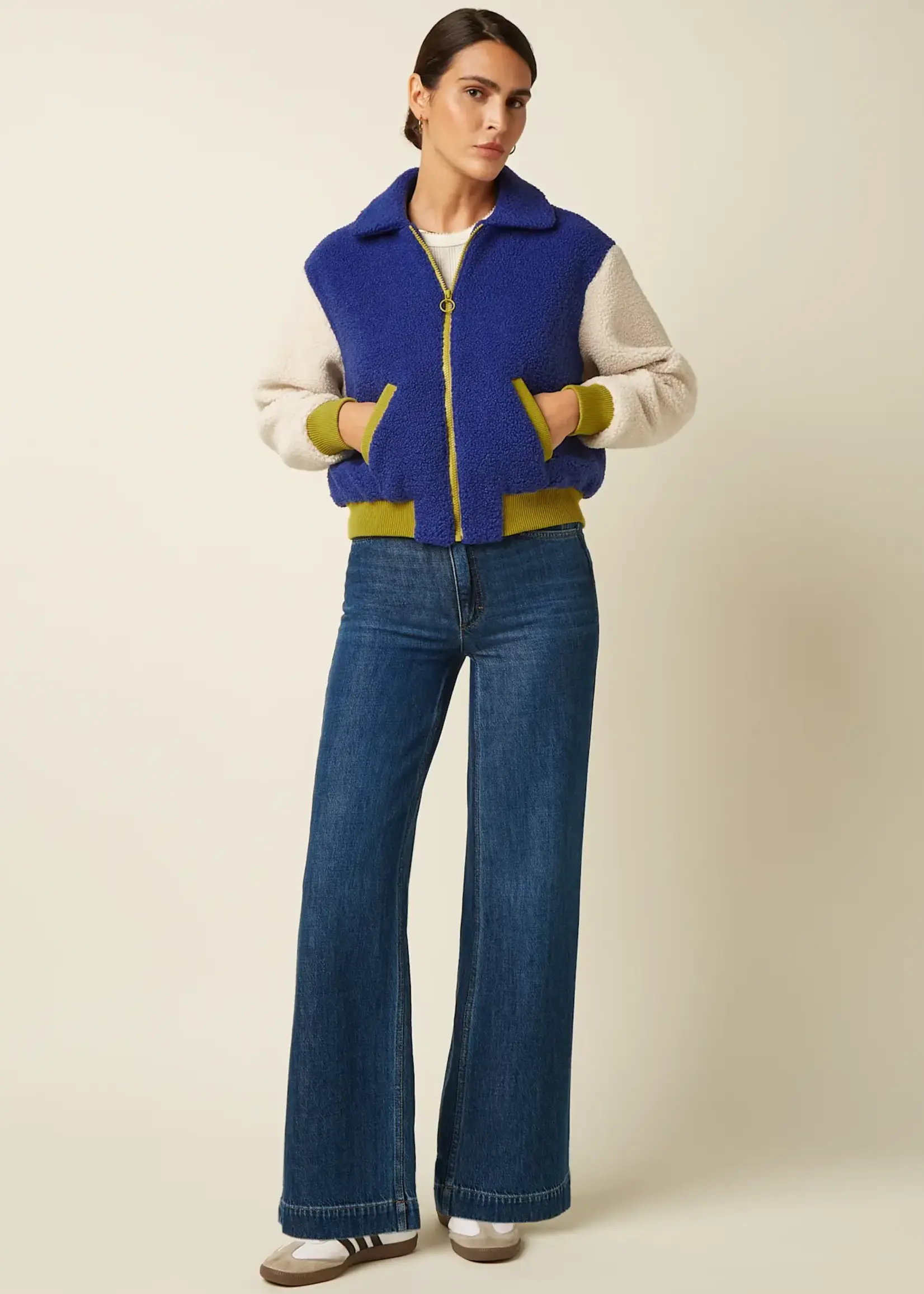 KING LOUIE KING LOUIE FAY JACKET TEDDY BLUING