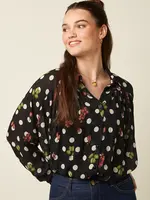 KING LOUIE KING LOUIE LEILA BLOUSE BRINY BLACK
