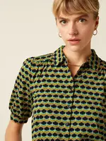 KING LOUIE KING LOUIE CARINA BLOUSE DRIFT PONDEROSA GREEN