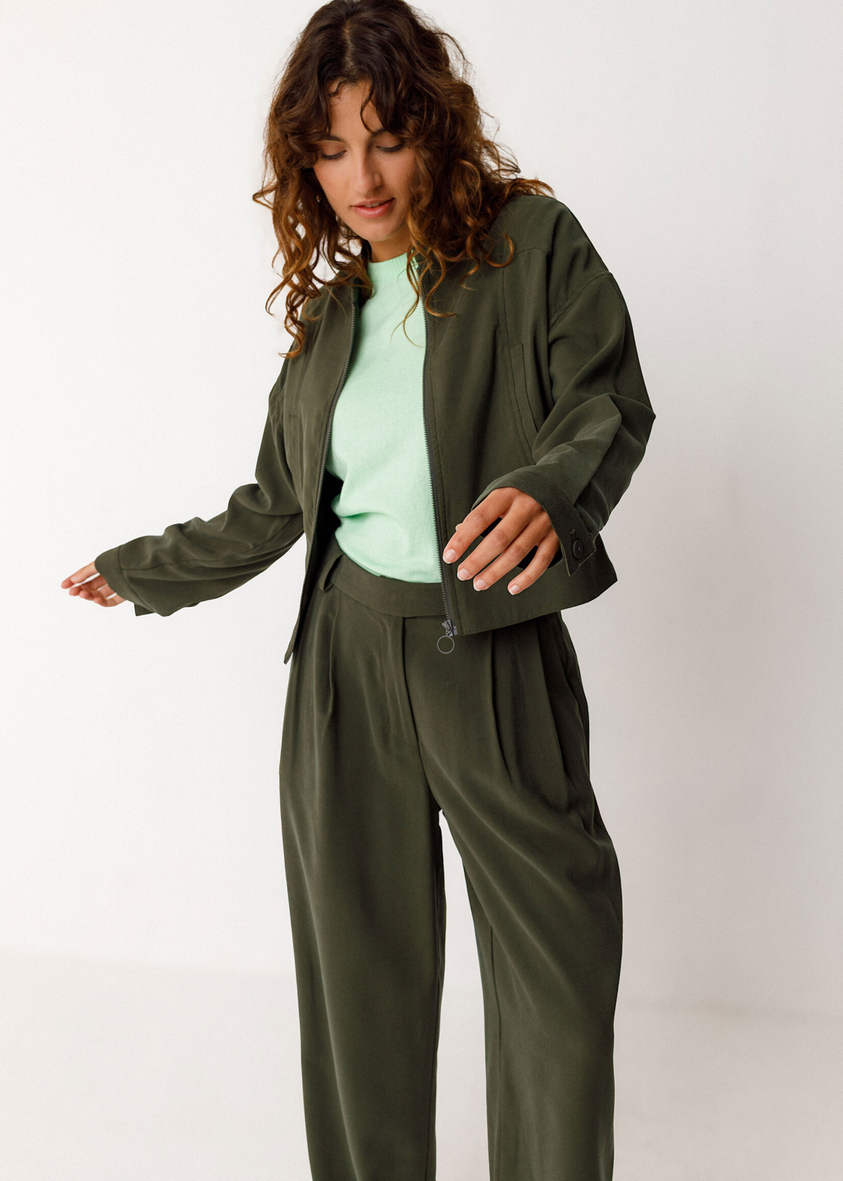 SKFK SKFK HAIDE TROUSER BOTTLE GREEN