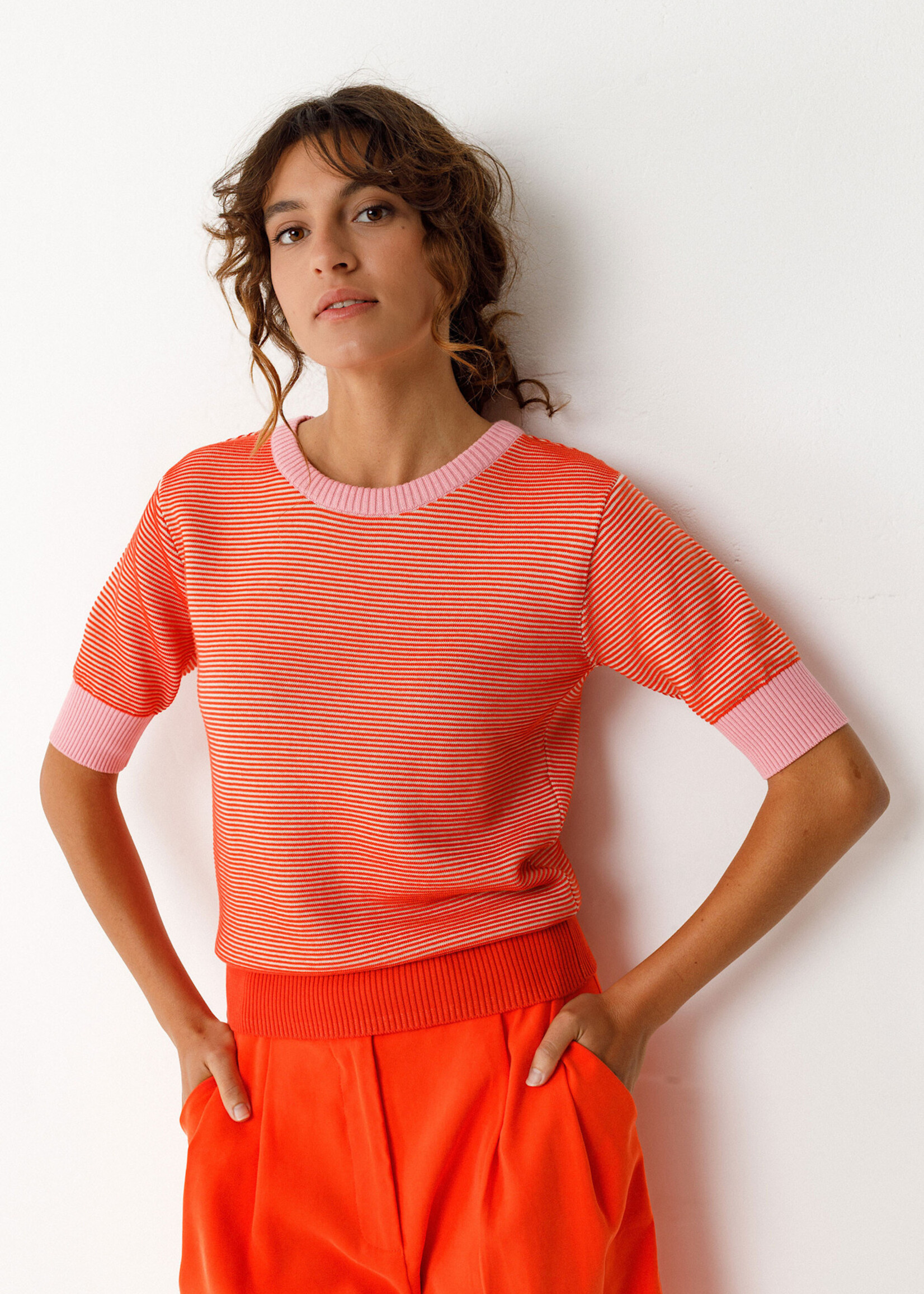 SKFK SKFK MUIKE GOTS SWEATER ORANGE