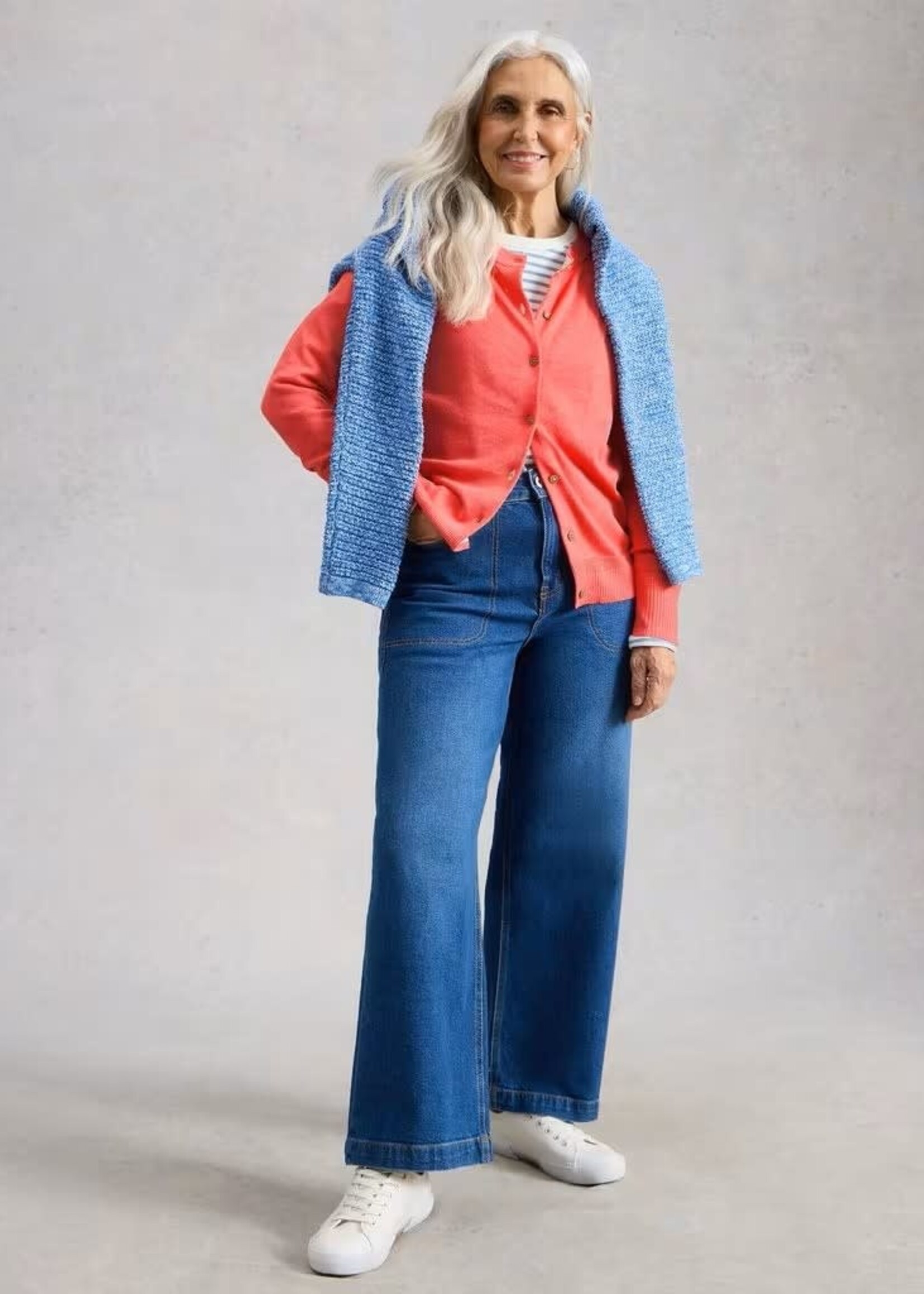 WHITE STUFF WHITE STUFF LULU CARDIGAN BRIGHT PINK