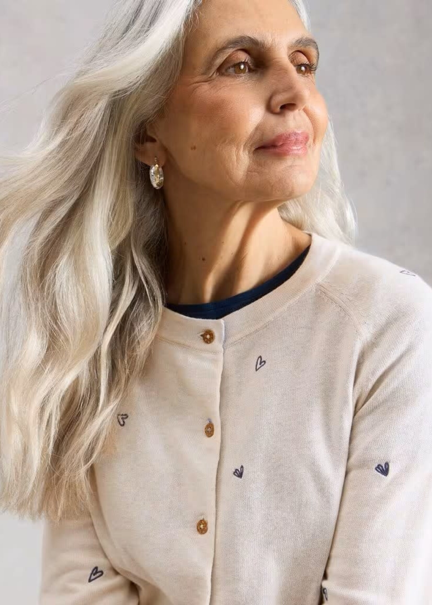 WHITE STUFF WHITE STUFF LULU EMBROIDERED CARDIGAN IVORY MULTI