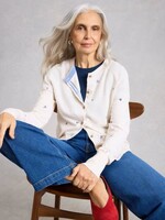 WHITE STUFF WHITE STUFF LULU EMBROIDERED CARDIGAN IVORY MULTI