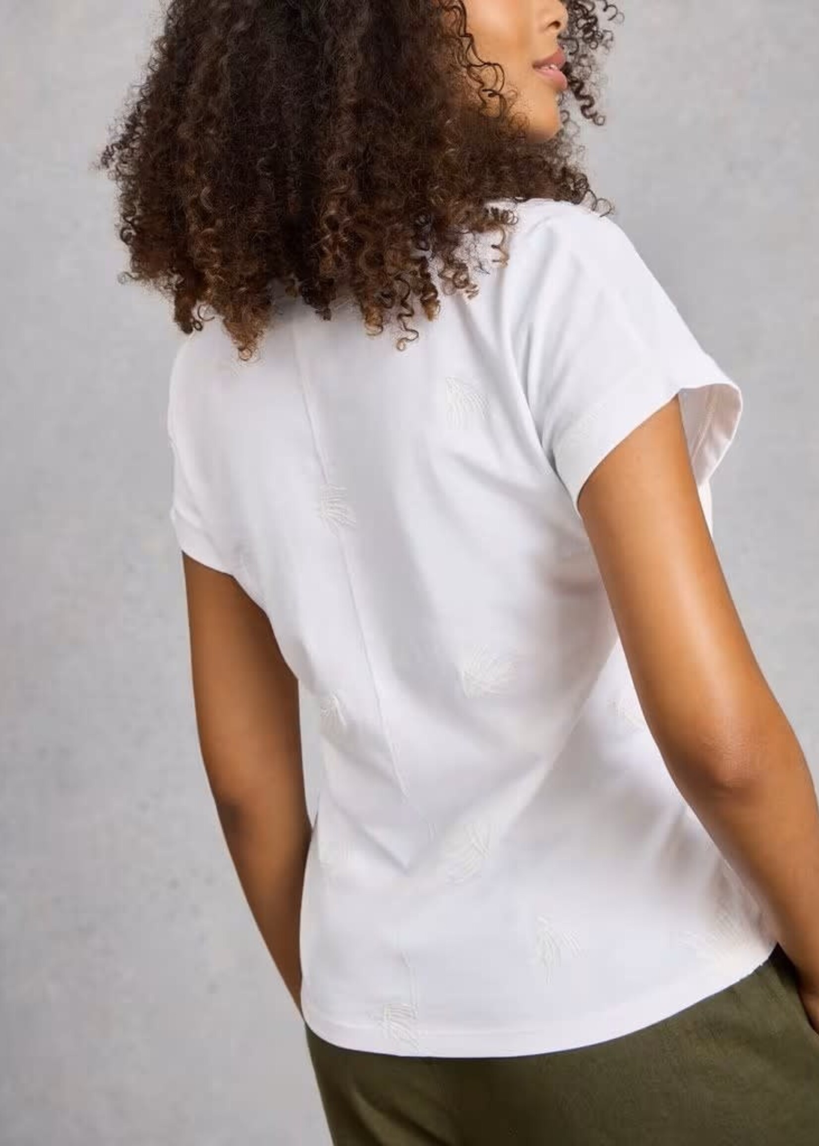 WHITE STUFF WHITE STUFF NELLY EMBROIDERED TEE BRILLIANT WHITE