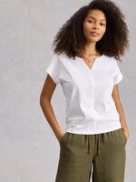 WHITE STUFF WHITE STUFF NELLY EMBROIDERED TEE BRILLIANT WHITE