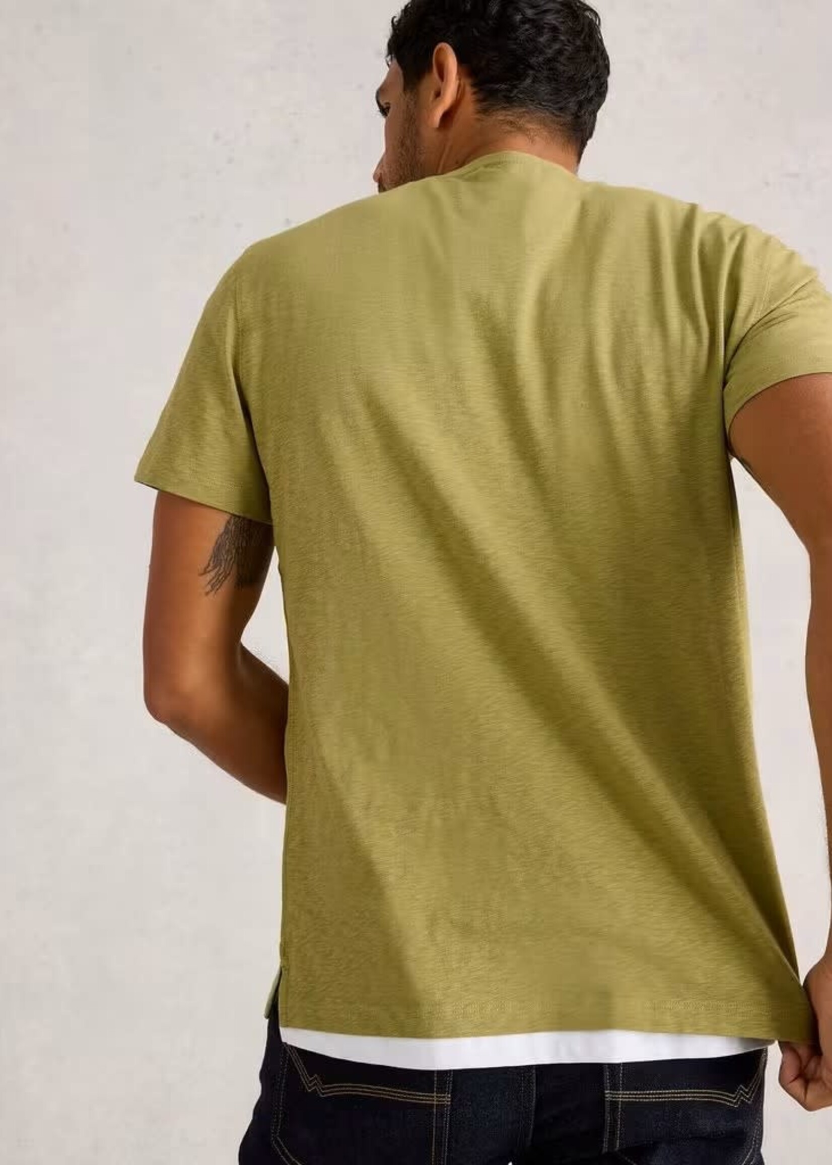 WHITE STUFF WHITE STUFF ABERSOCH SS T SHIRT MID GREEN