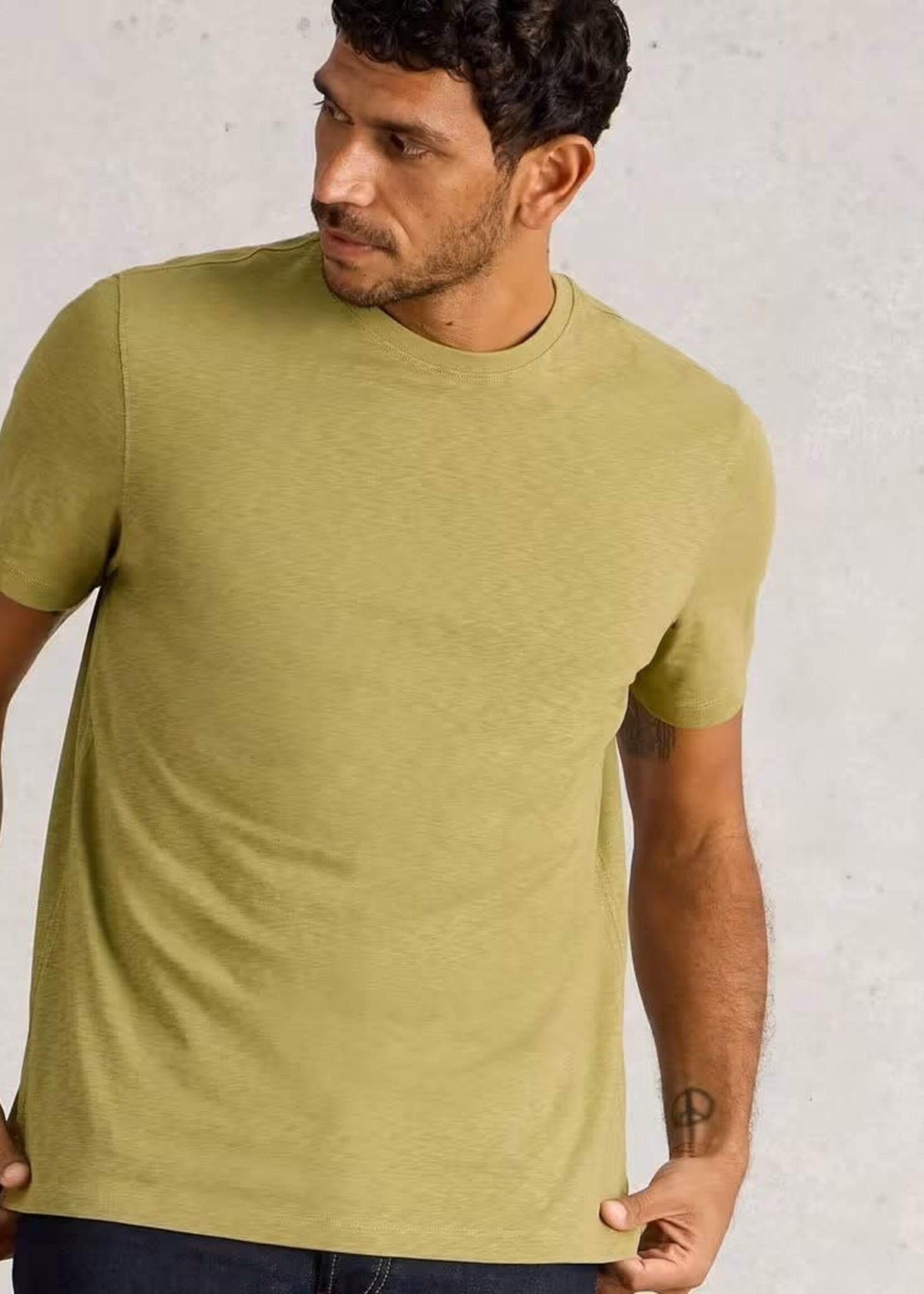 WHITE STUFF WHITE STUFF ABERSOCH SS T SHIRT MID GREEN