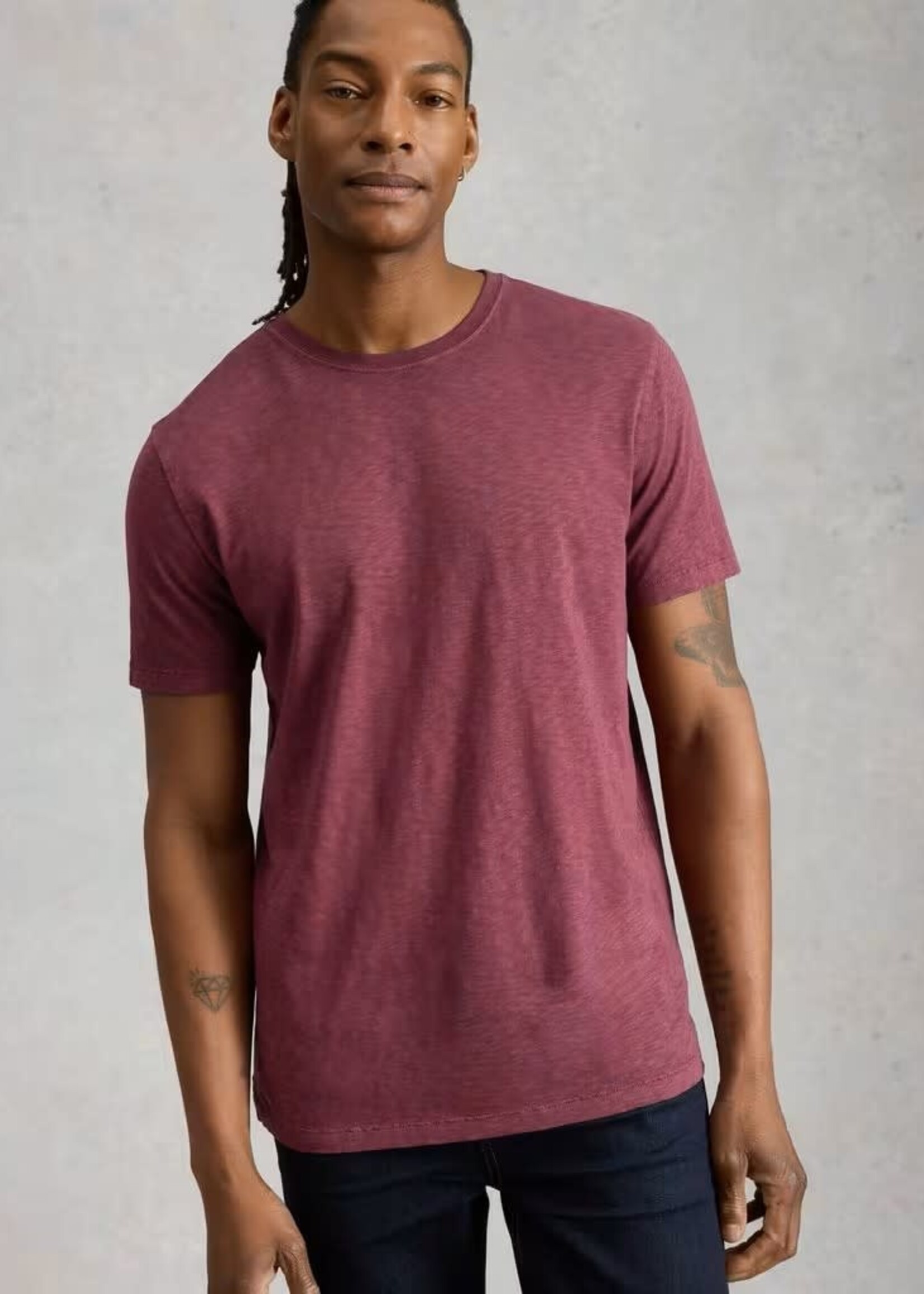 WHITE STUFF WHITE STUFF ABERSOCH SS T SHIRT MID PLUM