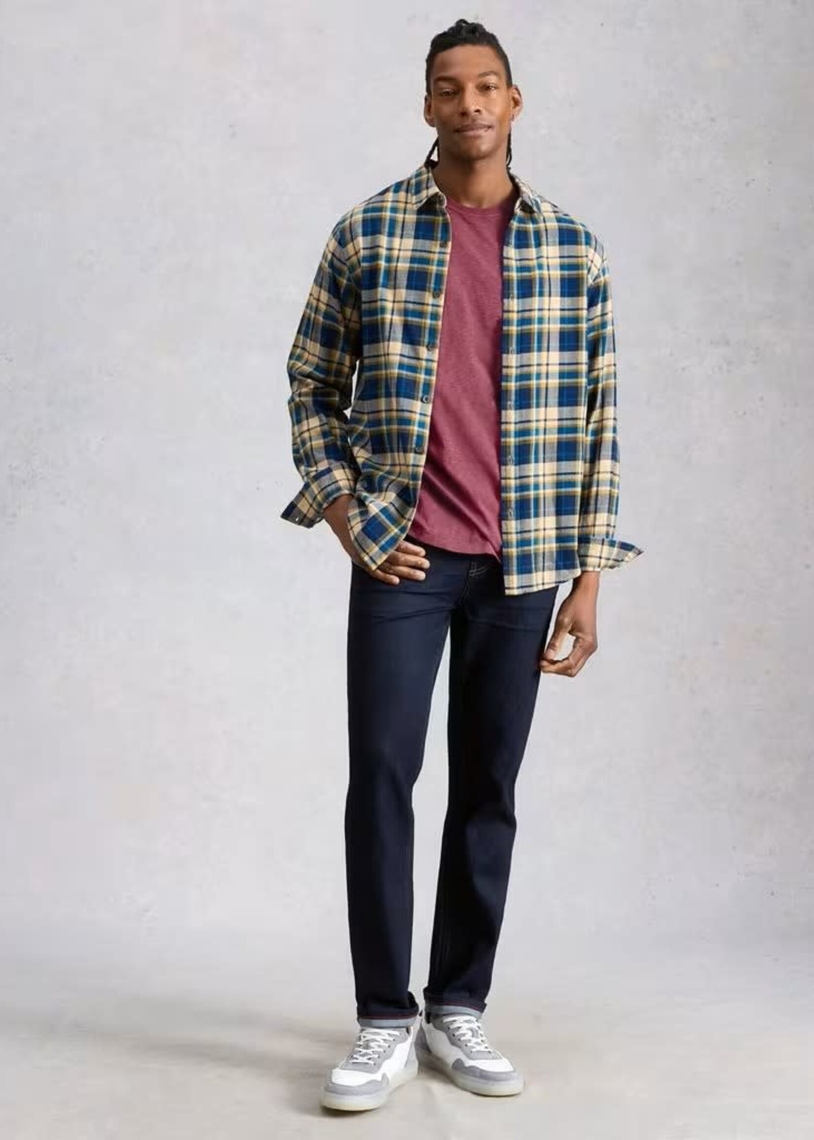 WHITE STUFF WHITE STUFF ABERSOCH SS T SHIRT MID PLUM