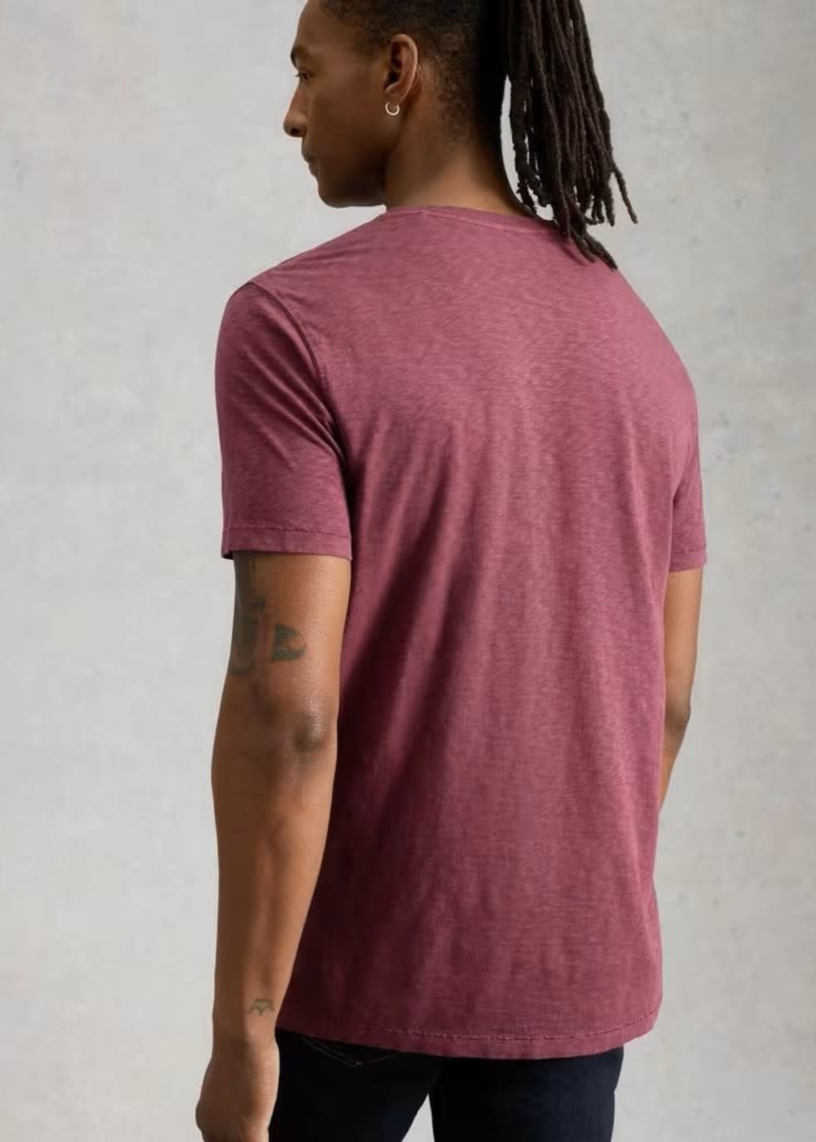 WHITE STUFF WHITE STUFF ABERSOCH SS T SHIRT MID PLUM