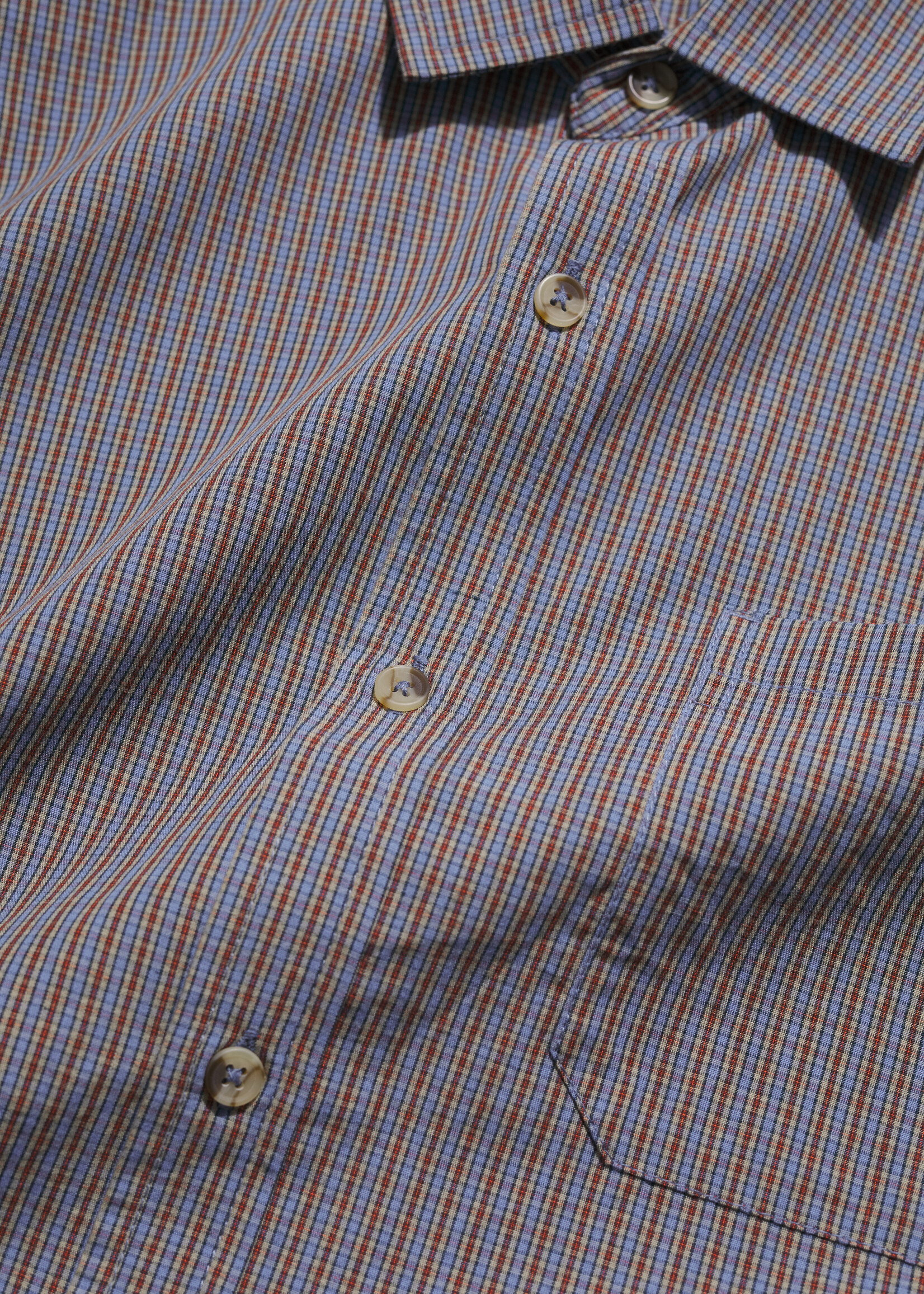 SEASALT CORNWALL SEASALT MEN’S BANYAN CHECK COTTON SHIRT SULINCES BLUEBELL