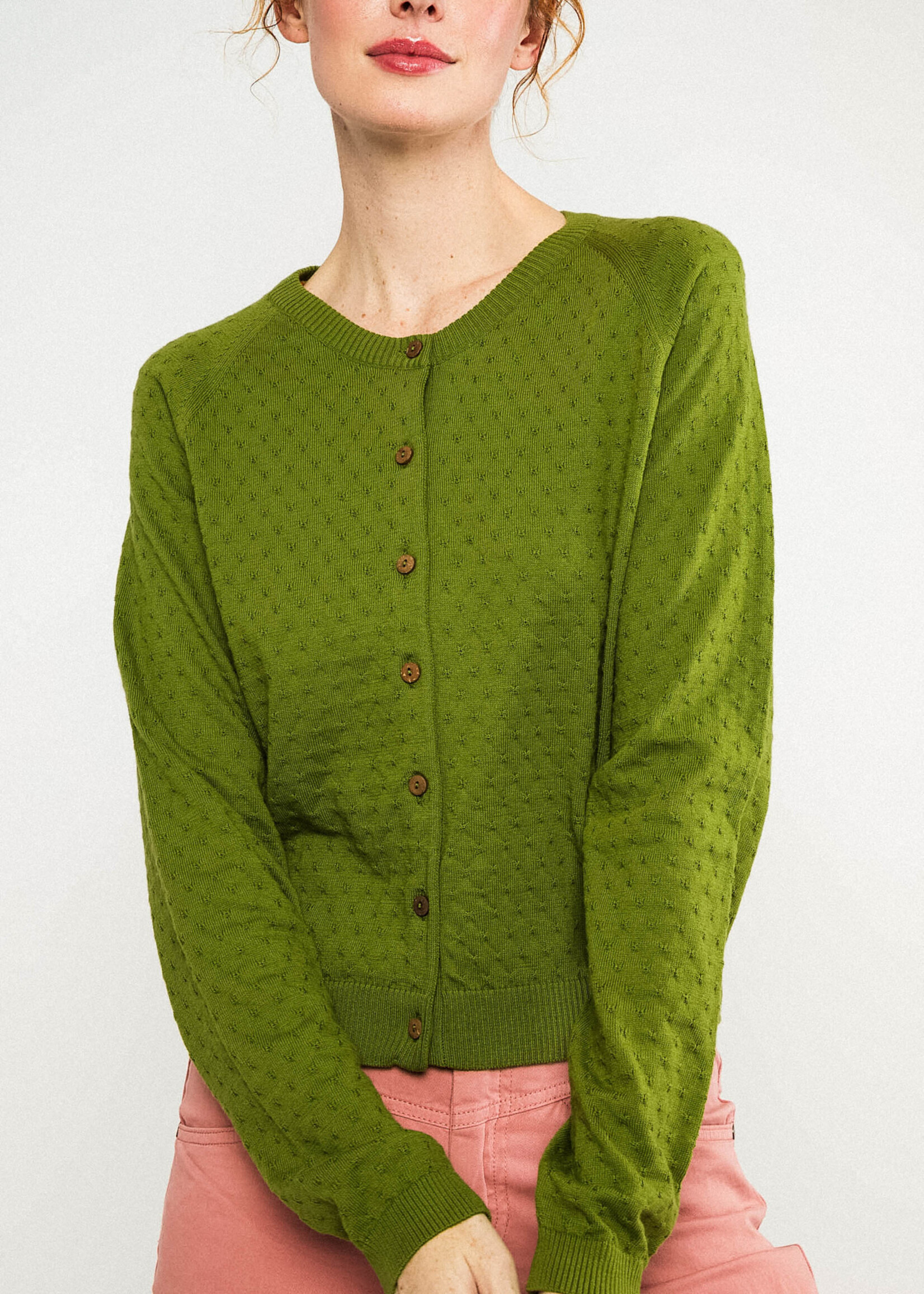 BLUTSGESCHWISTER BLUTSGESCHWISTER SWEET KNIT GREEN KIWIFRUIT