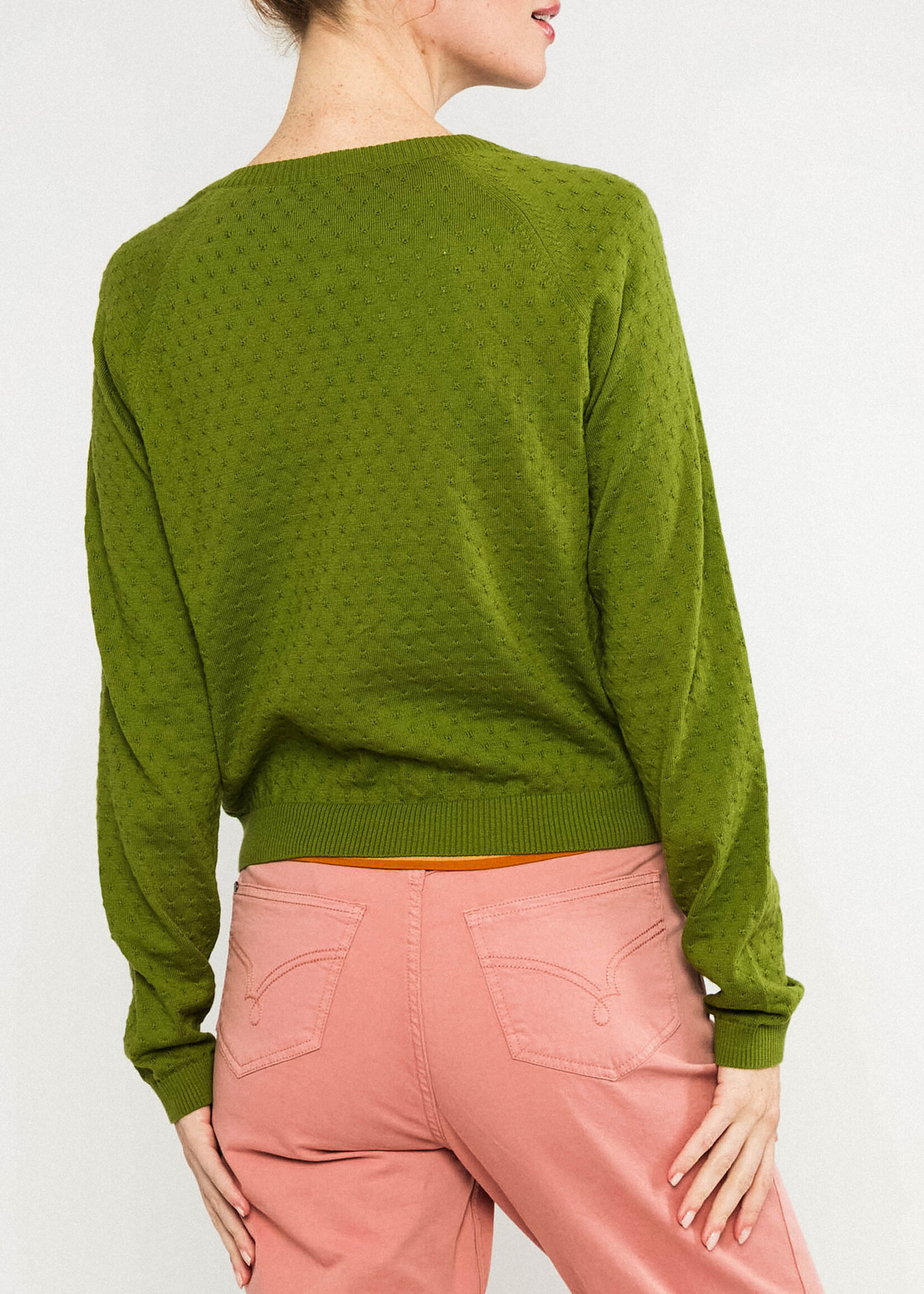 BLUTSGESCHWISTER BLUTSGESCHWISTER SWEET KNIT GREEN KIWIFRUIT