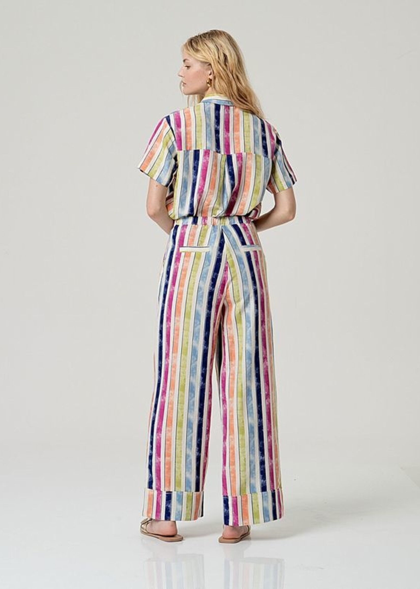SURKANA SURKANA  WIDE LEG PANTS MULTI STRIPE