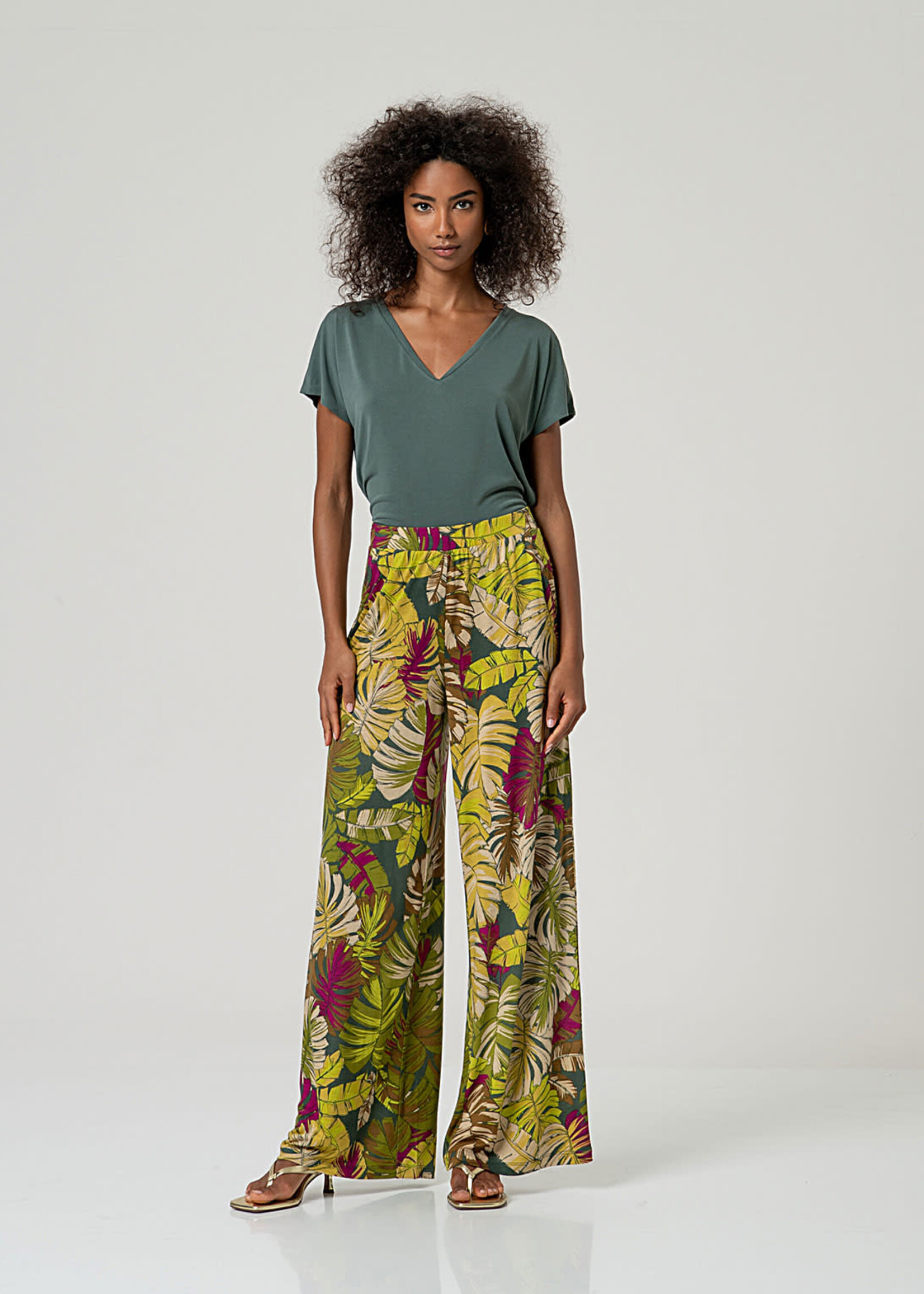 SURKANA SURKANA  WIDE LEG PANTS GREEN