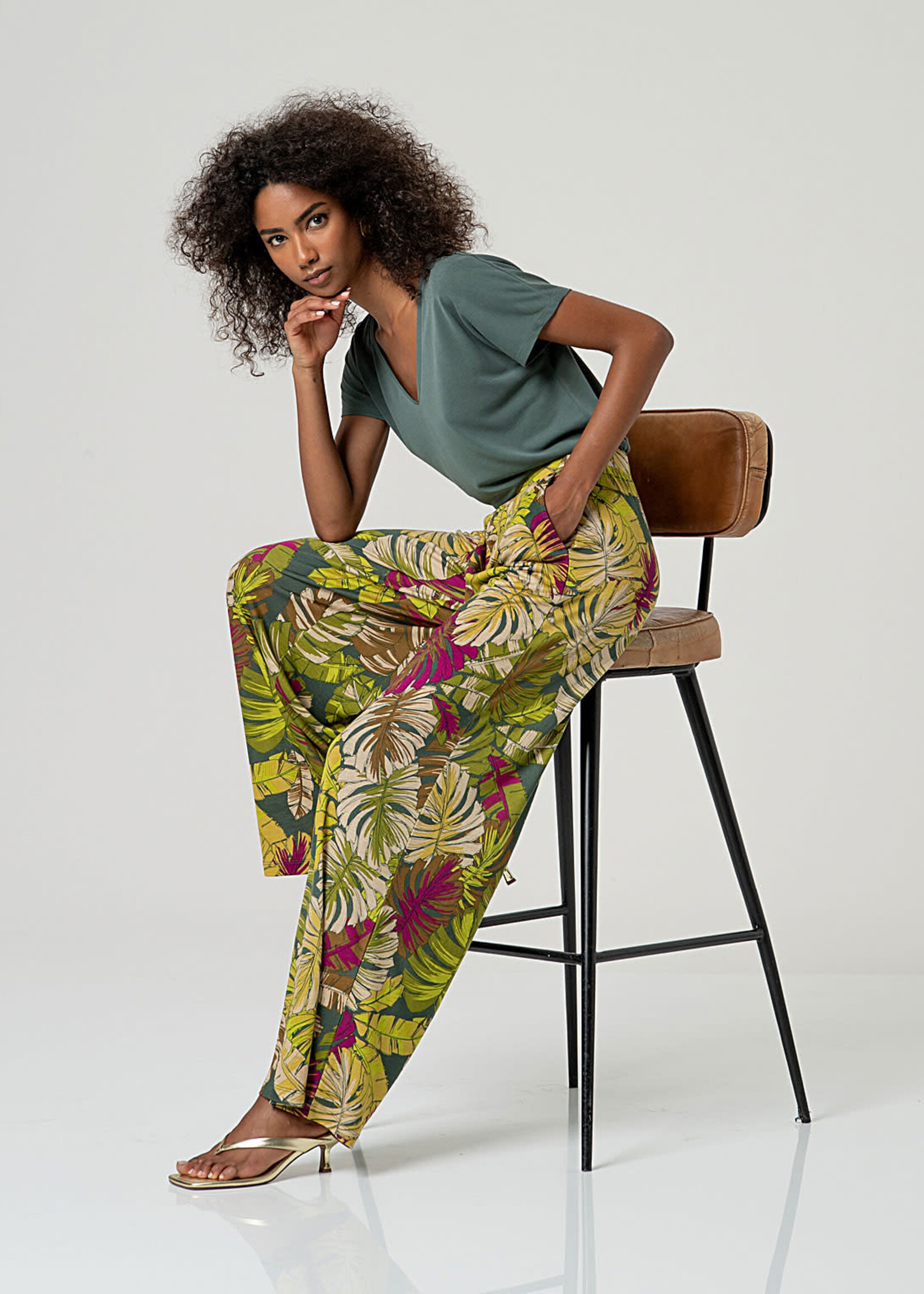 SURKANA SURKANA  WIDE LEG PANTS GREEN