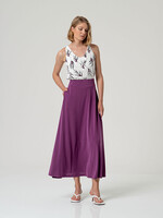 SURKANA SURKANA MAXI SKIRT PURPLE