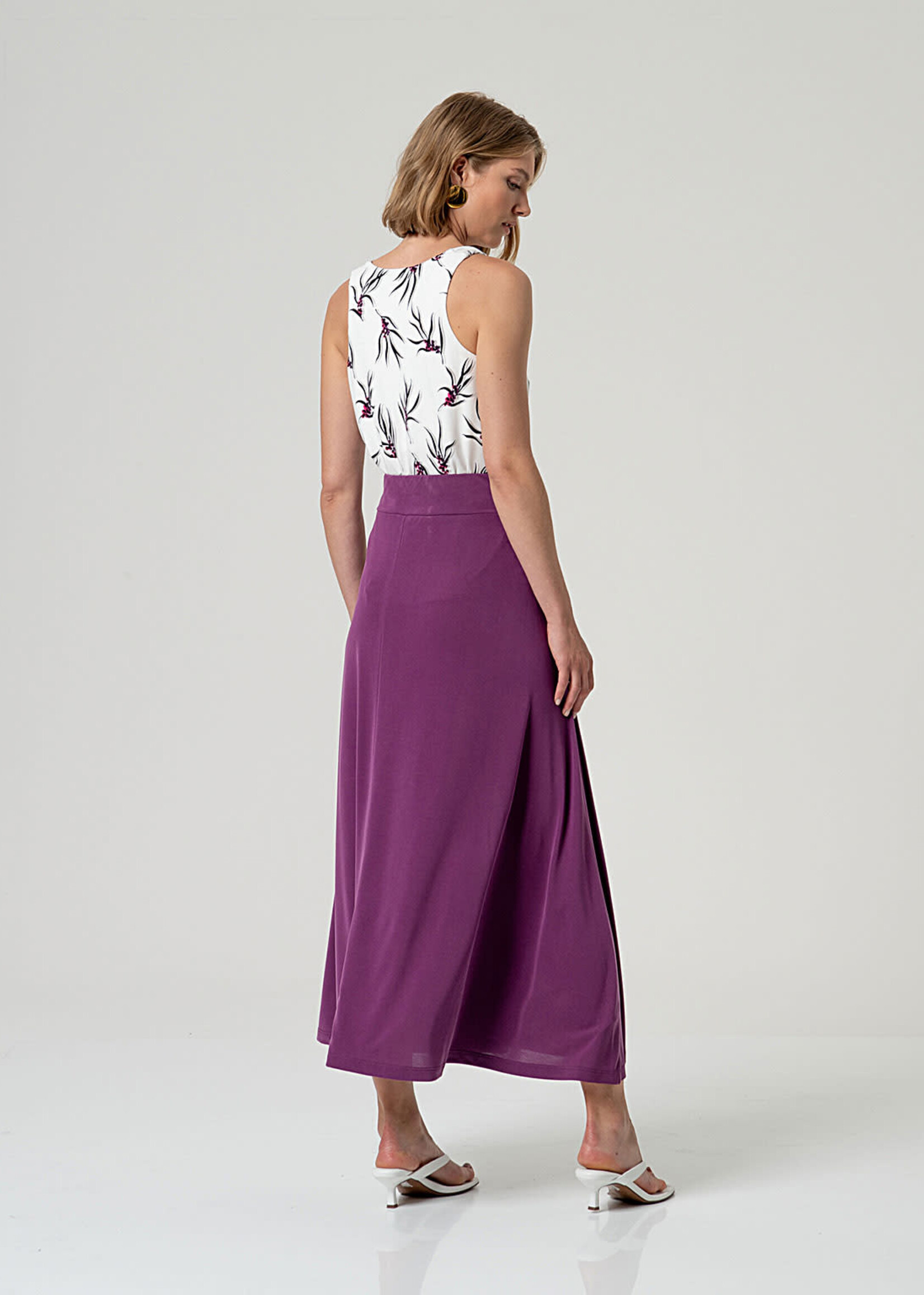 SURKANA SURKANA MAXI SKIRT PURPLE