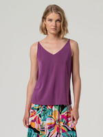 SURKANA SURKANA V NECK STRAP TOP PURPLE