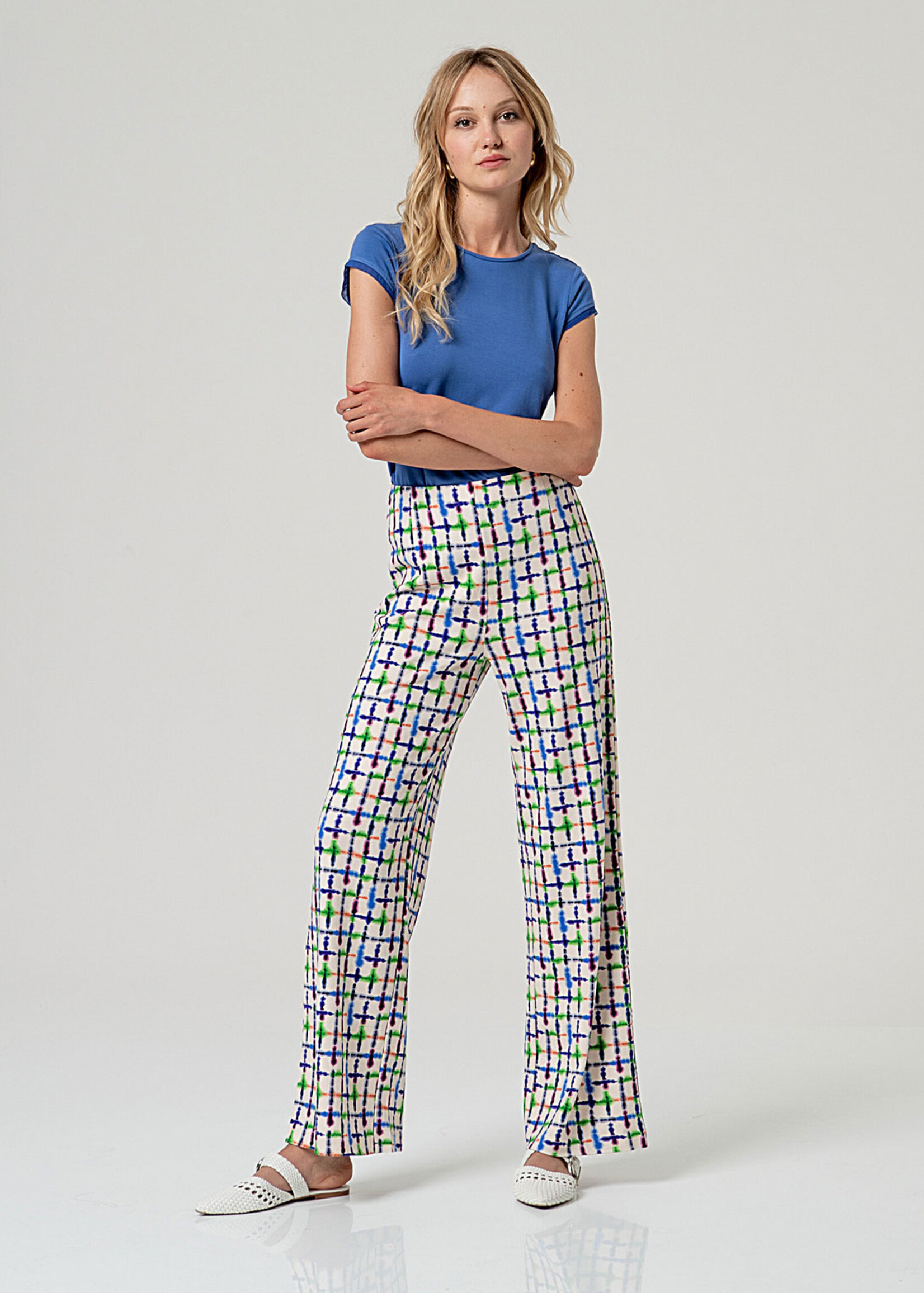 SURKANA SURKANA STRAIGHT LEG PANTS BLUE