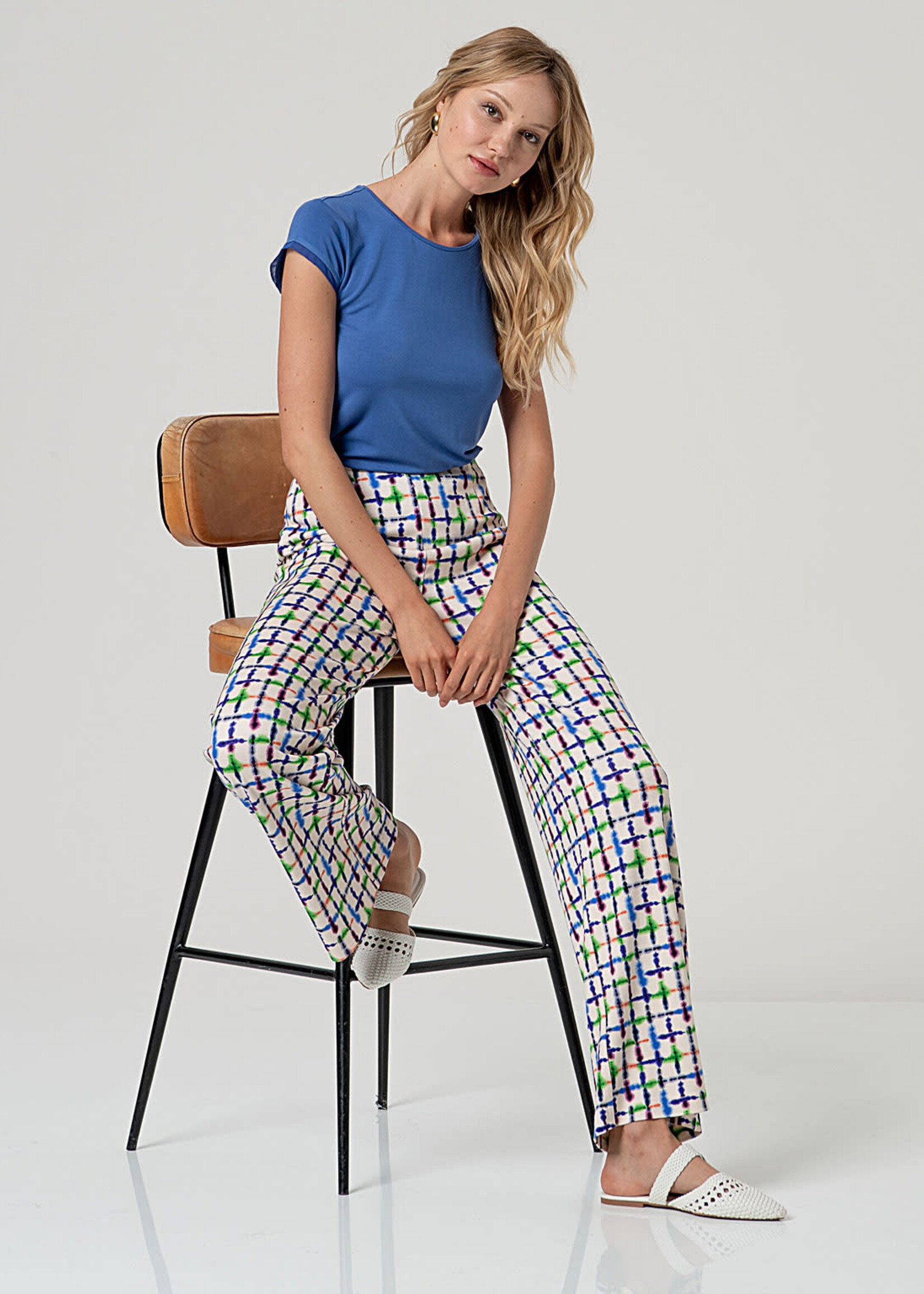 SURKANA SURKANA STRAIGHT LEG PANTS BLUE