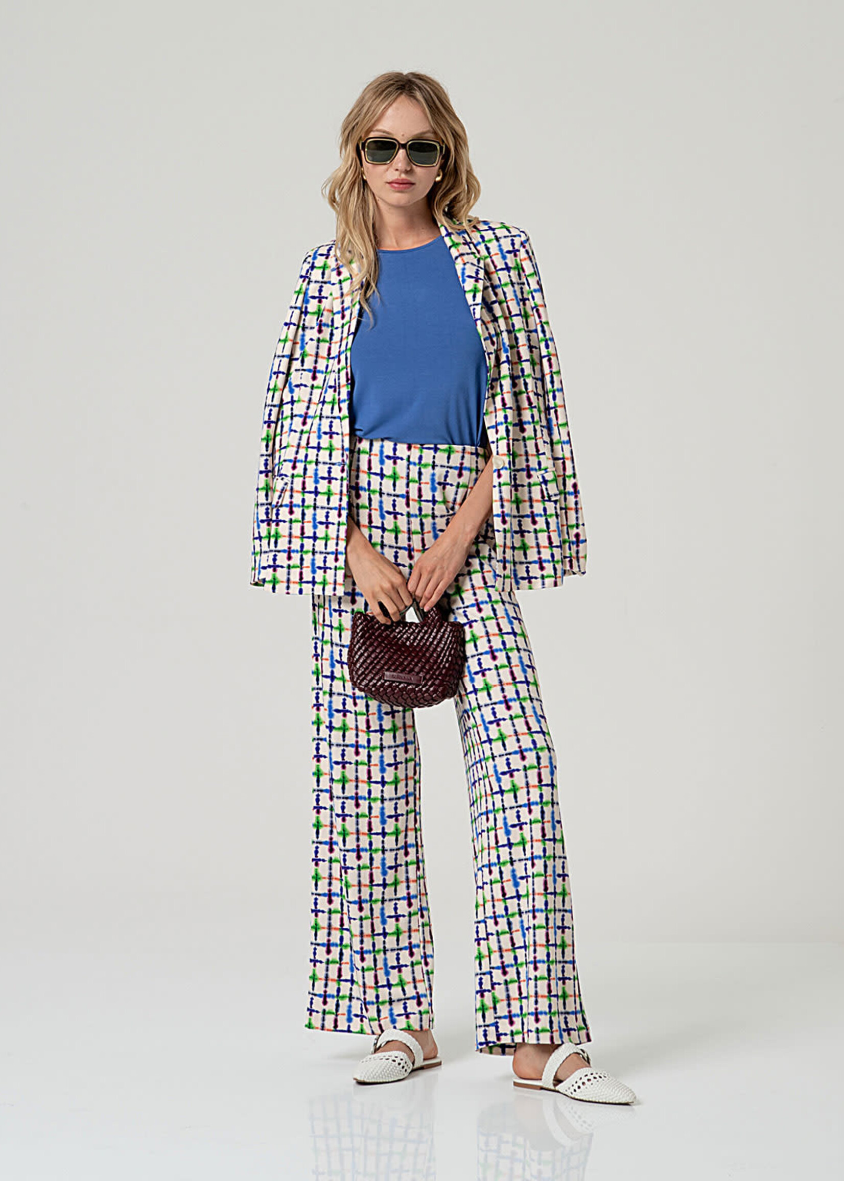 SURKANA SURKANA STRAIGHT LEG PANTS BLUE