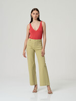 SURKANA SURKANA WIDE LEG PANTS LIGHT OLIVE