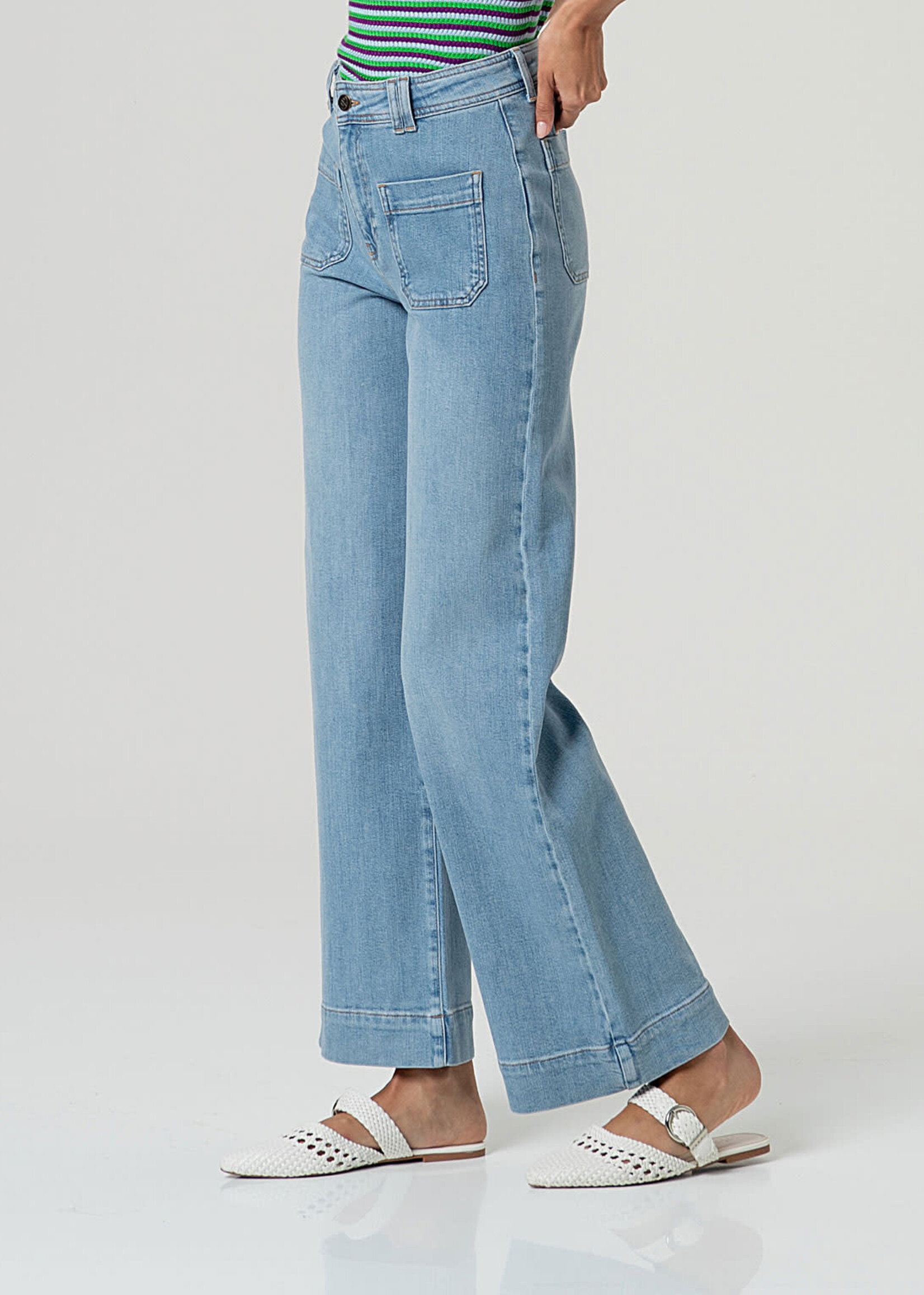 SURKANA SURKANA WIDE LEG PANTS SKY BLUE DENIM