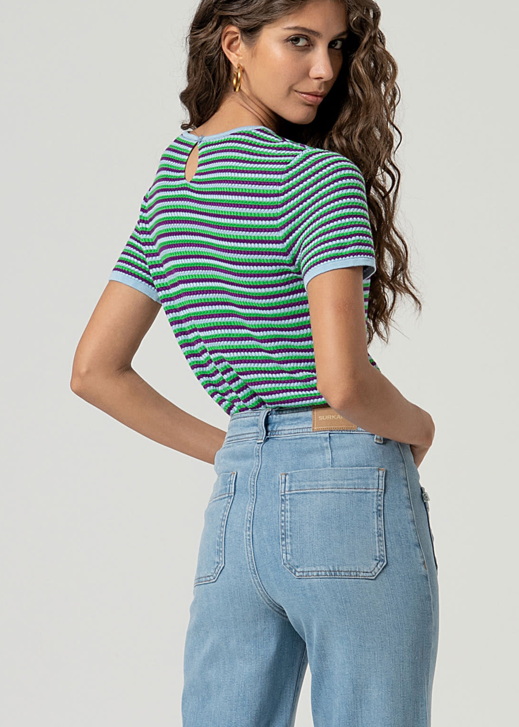 SURKANA SURKANA WIDE LEG PANTS SKY BLUE DENIM