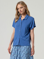 SURKANA SURKANA SS SHIRT TOP BLUE