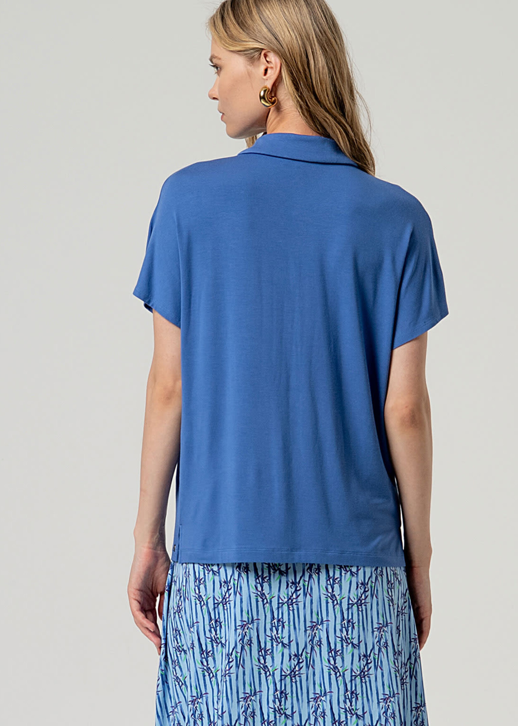 SURKANA SURKANA SS SHIRT TOP BLUE
