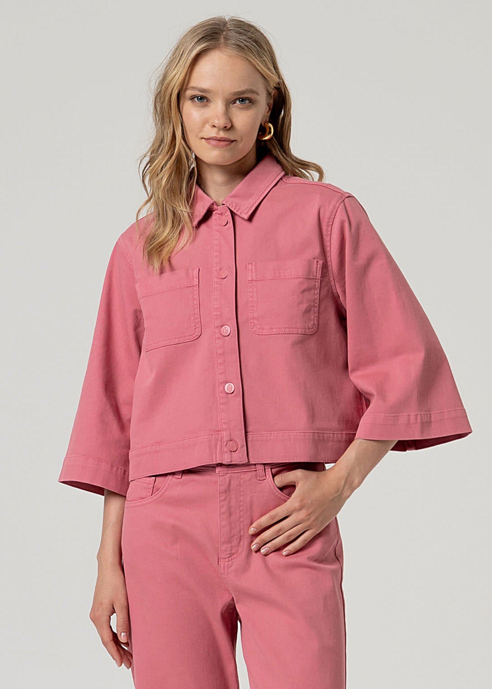 SURKANA SURKANA 3/4 CROPPED JACKET PINK