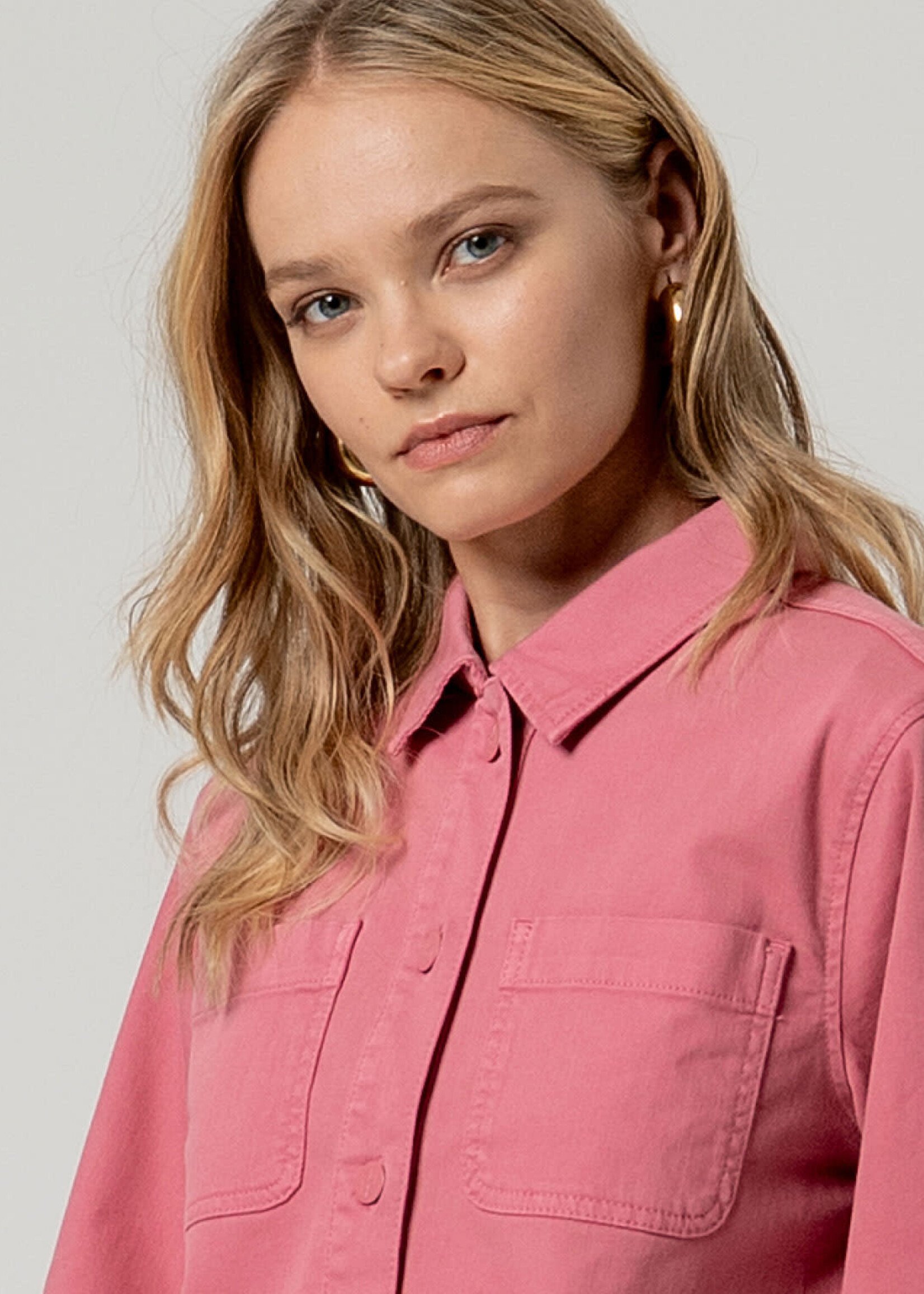 SURKANA SURKANA 3/4 CROPPED JACKET PINK