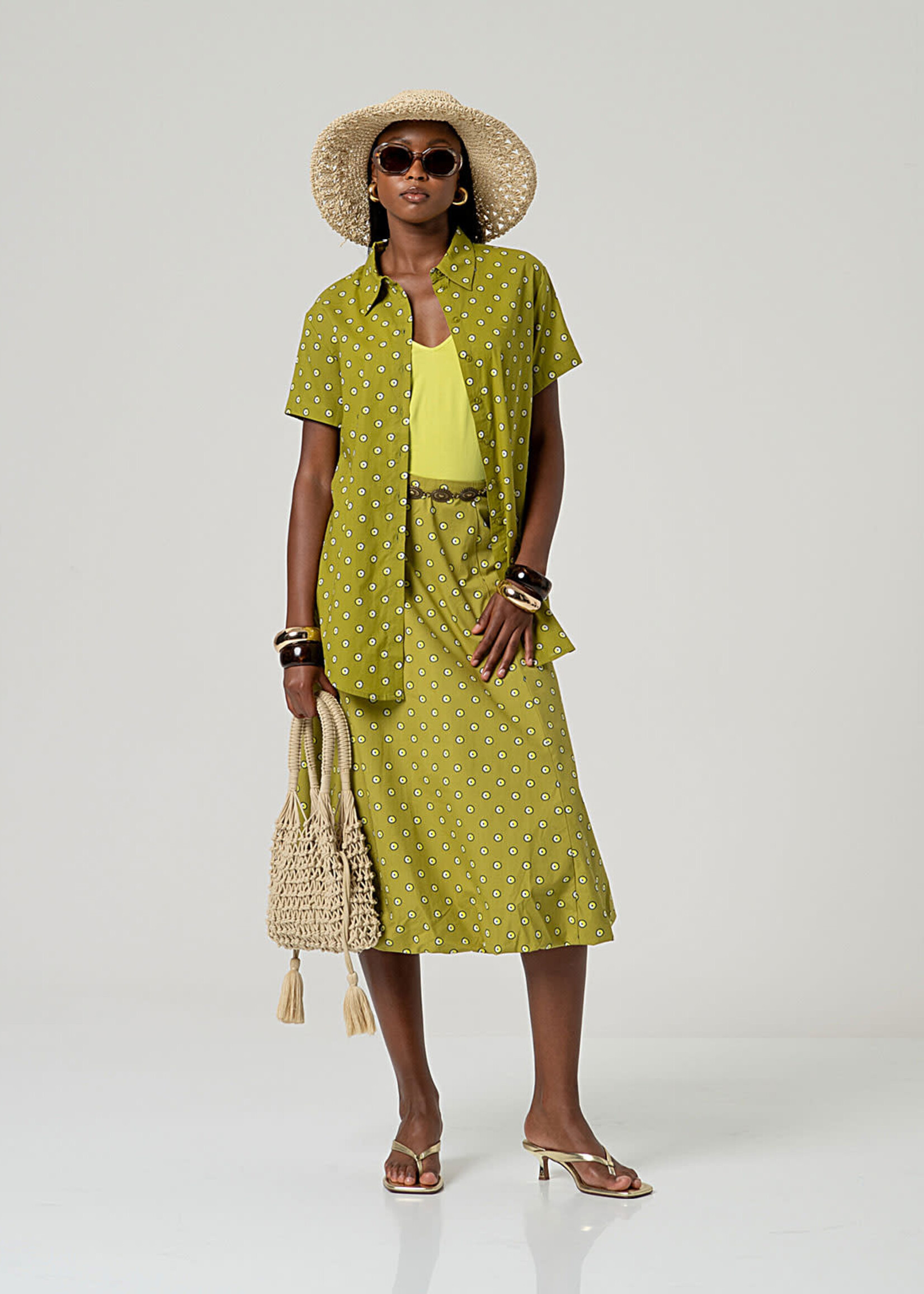 SURKANA SURKANA STRAPPY TOP ACID GREEN